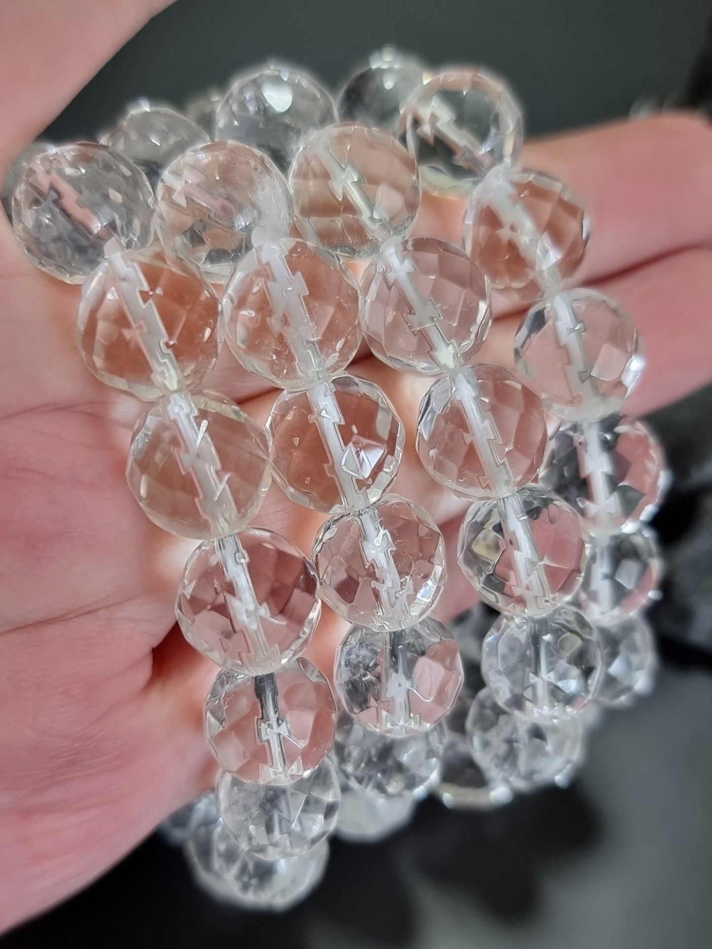 Clear Quartz 78 Faceted Cut 12mm 白水晶 - Bleus Vault.C