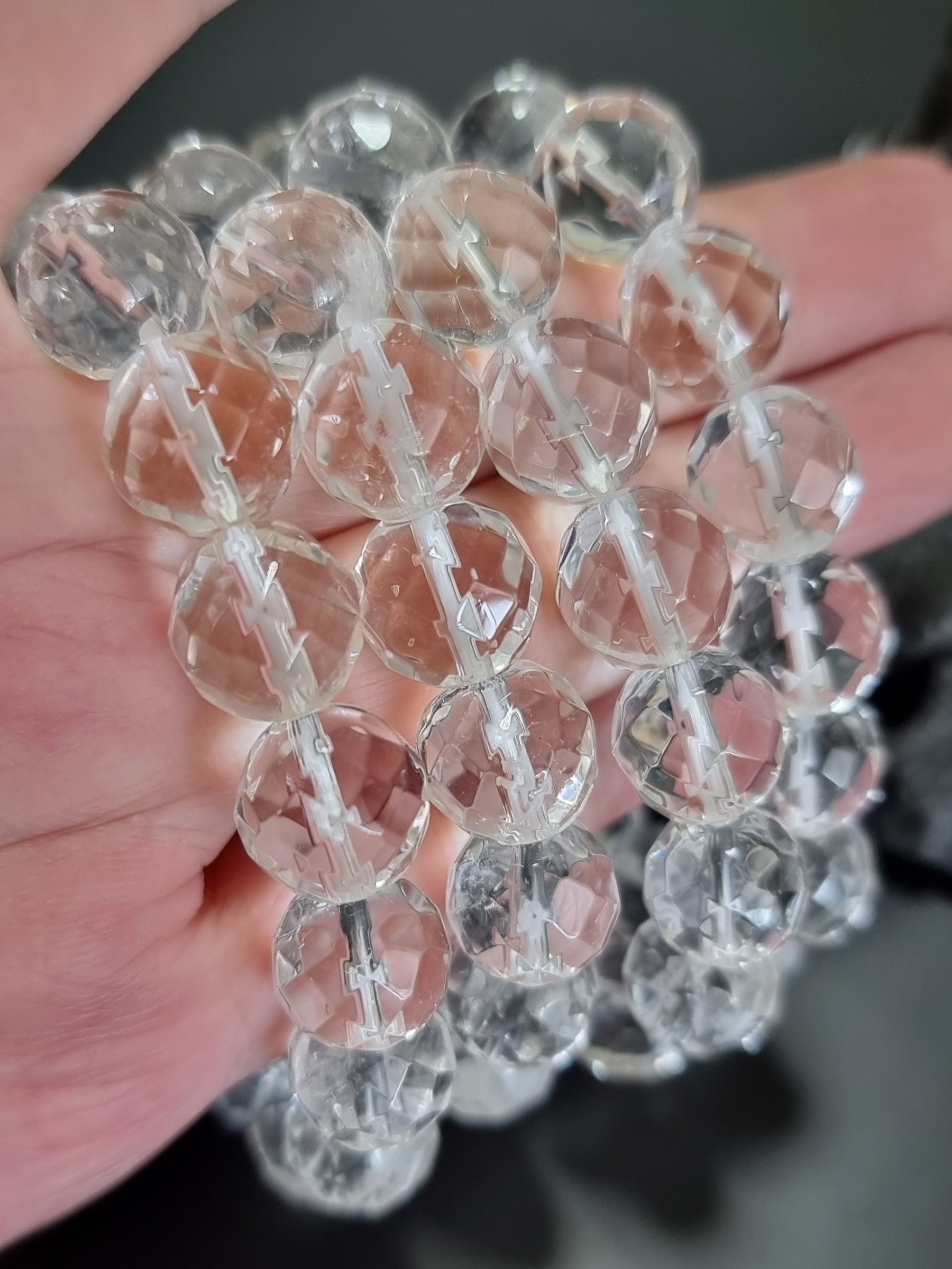 Clear Quartz 78 Faceted Cut 12mm 白水晶 - Bleus Vault.C