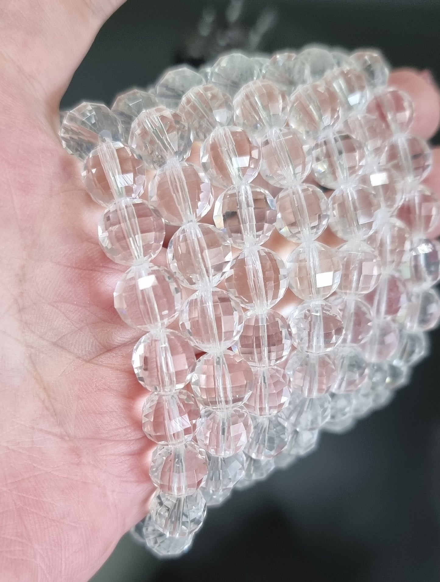 Clear Quartz 108 Faceted Cut 10mm 白水晶 - Bleus Vault.C