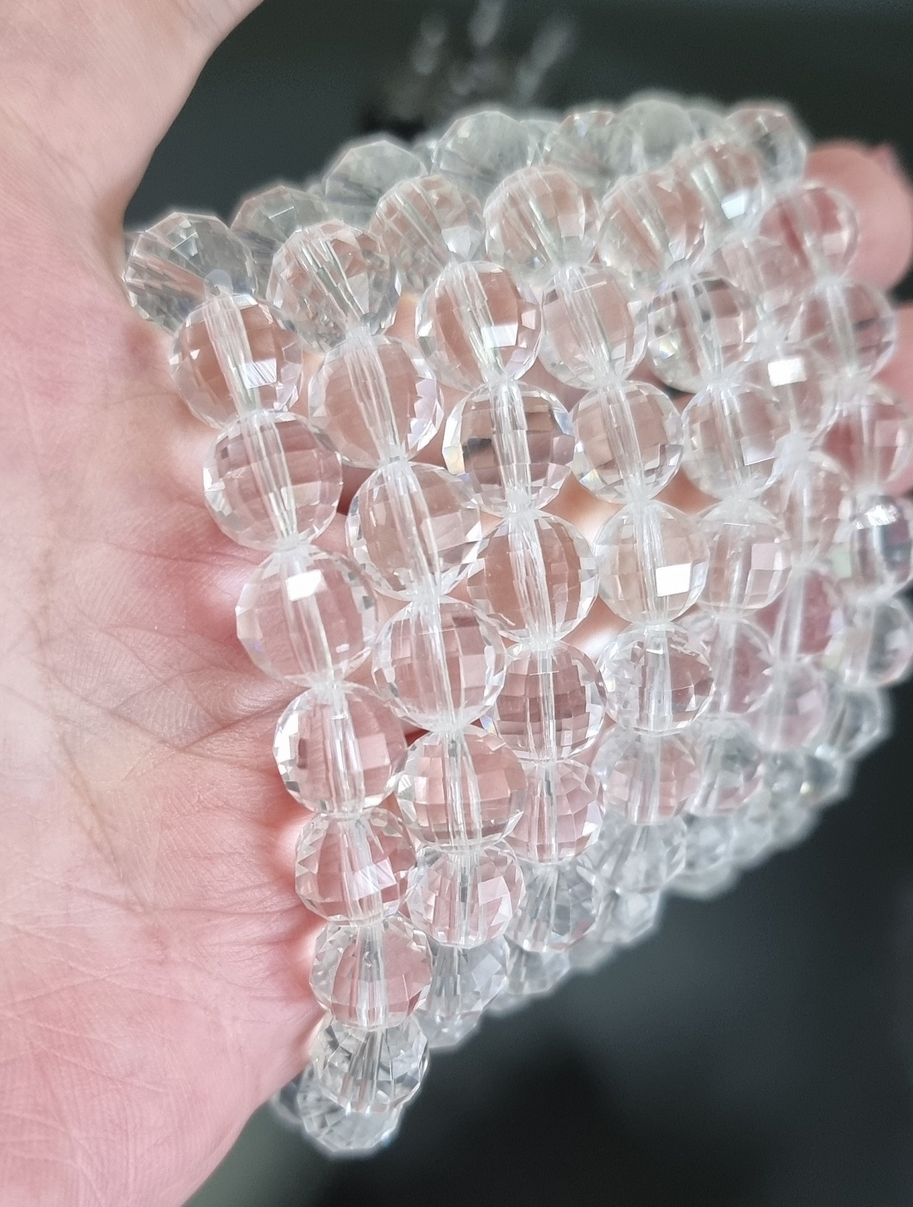 Clear Quartz 108 Faceted Cut 10mm 白水晶 - Bleus Vault.C