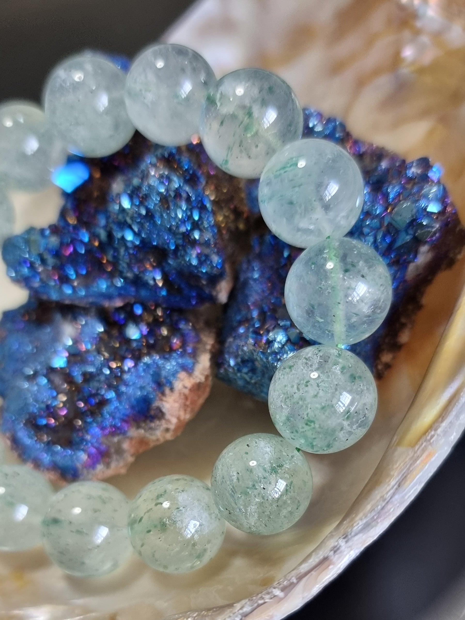 Green Mica 10.5mm to 16mm 綠雲母 - Bleus Vault.C