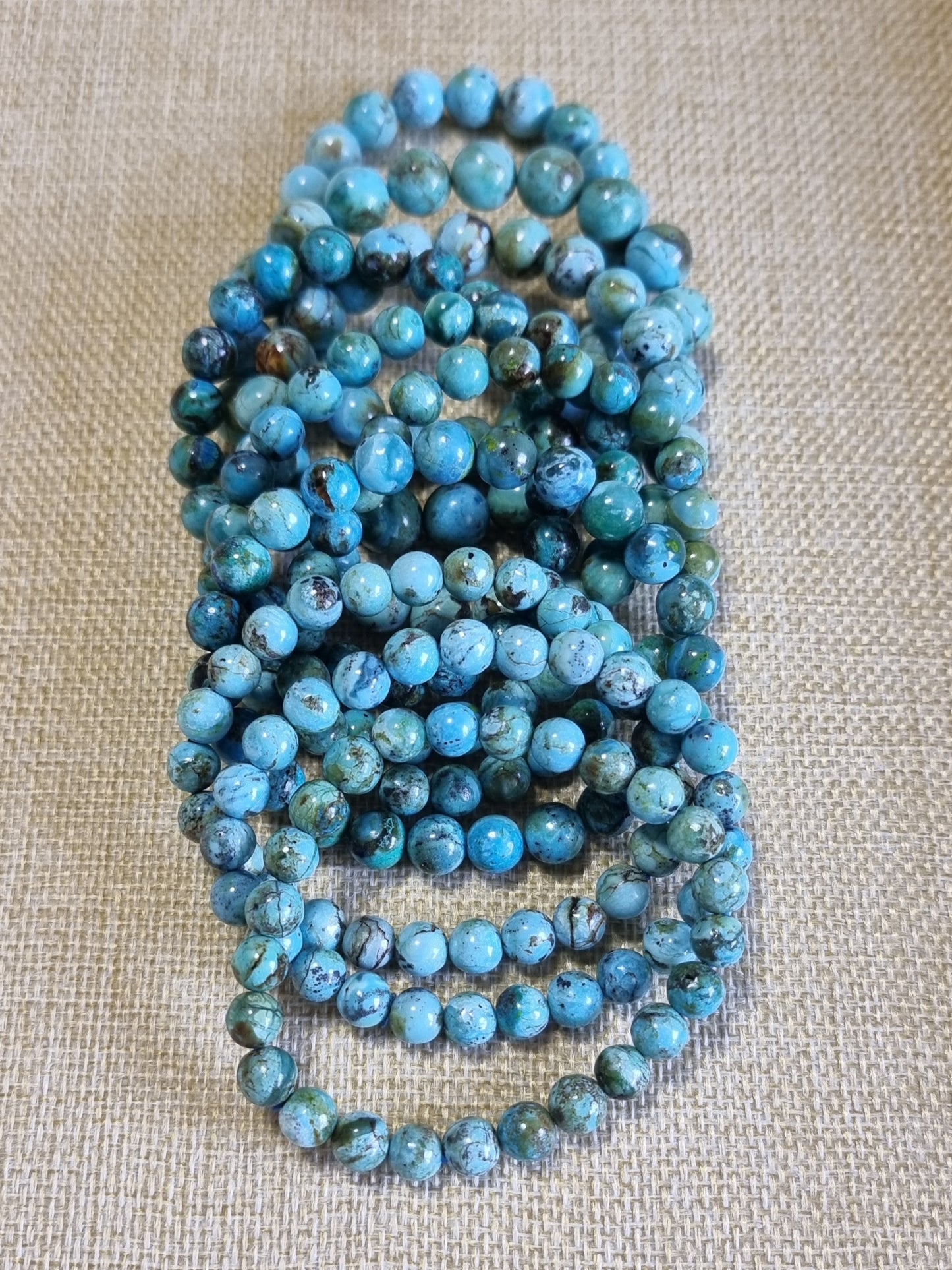 Chrysocolla 8, 9, 10 & 11mm 凤凰松 - Bleus Vault.C