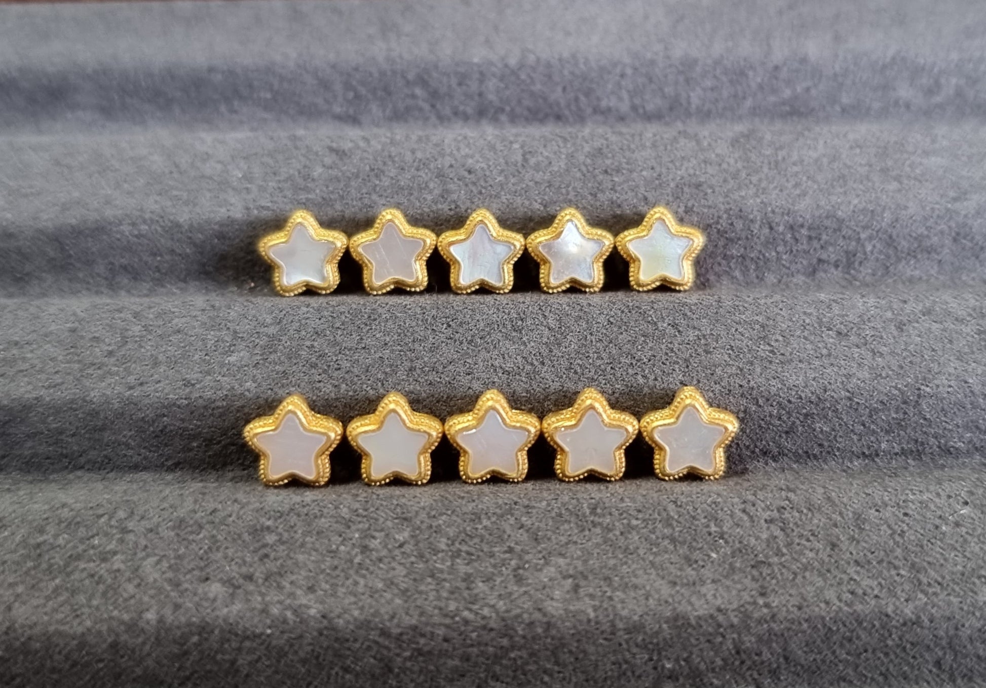 Mother of Pearl Star in S925 Gold - Bleus Vault.C