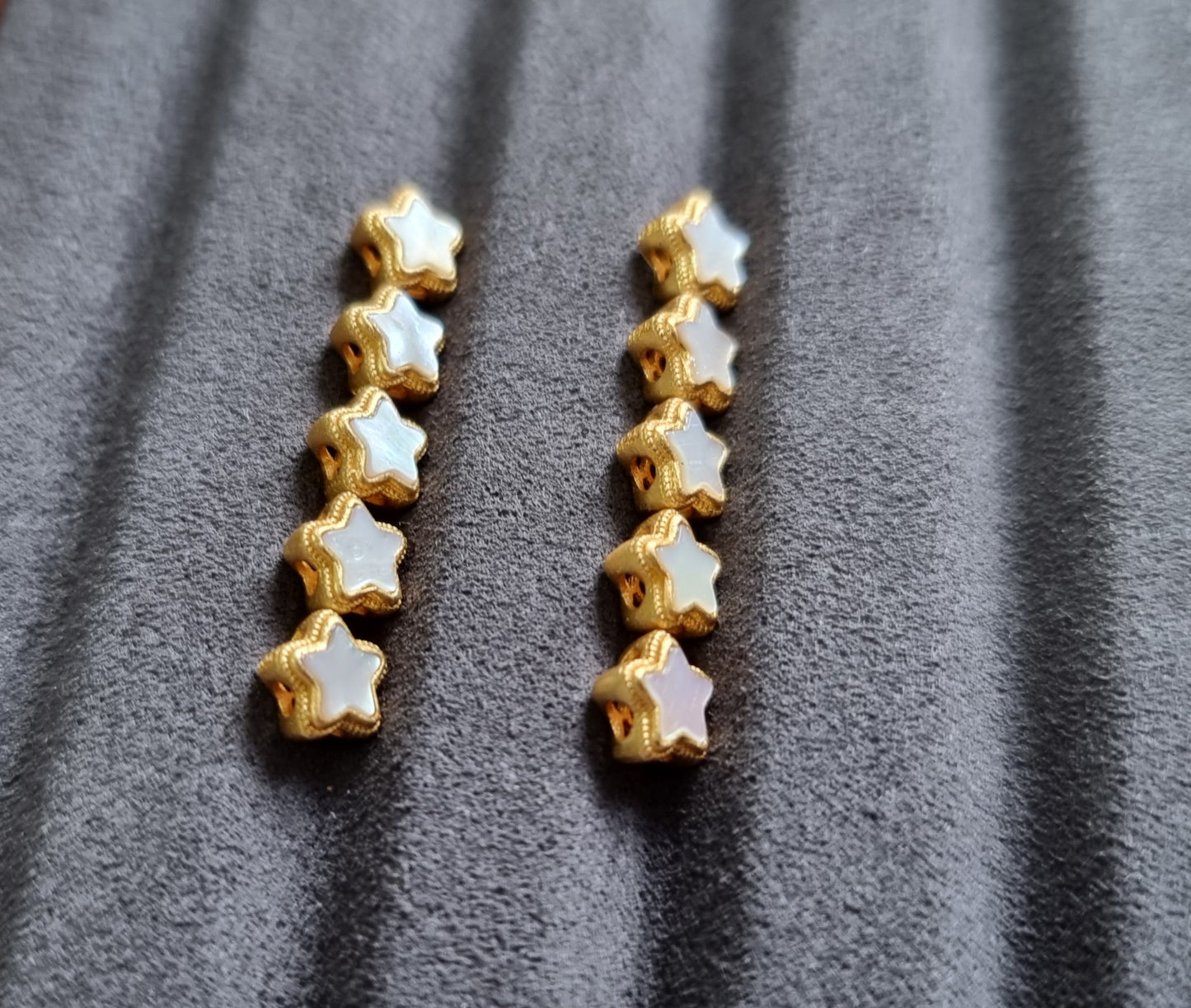 Mother of Pearl Star in S925 Gold - Bleus Vault.C