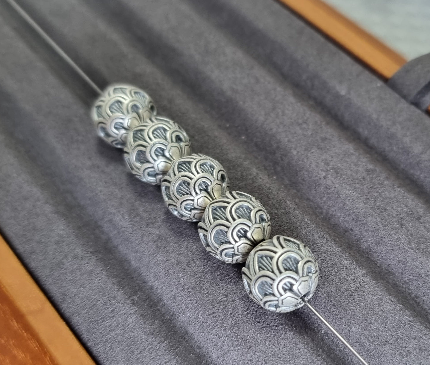 Lotus Flower Sphere in S999 Silver - Bleus Vault.C