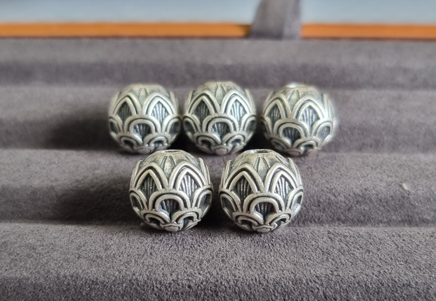 Lotus Flower Sphere in S999 Silver - Bleus Vault.C