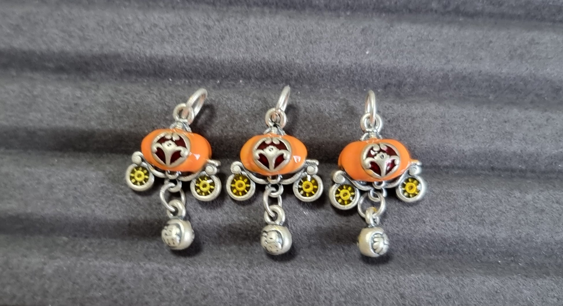 Pumpkin Carriage with Loops  S999 Silver - Bleus Vault.C