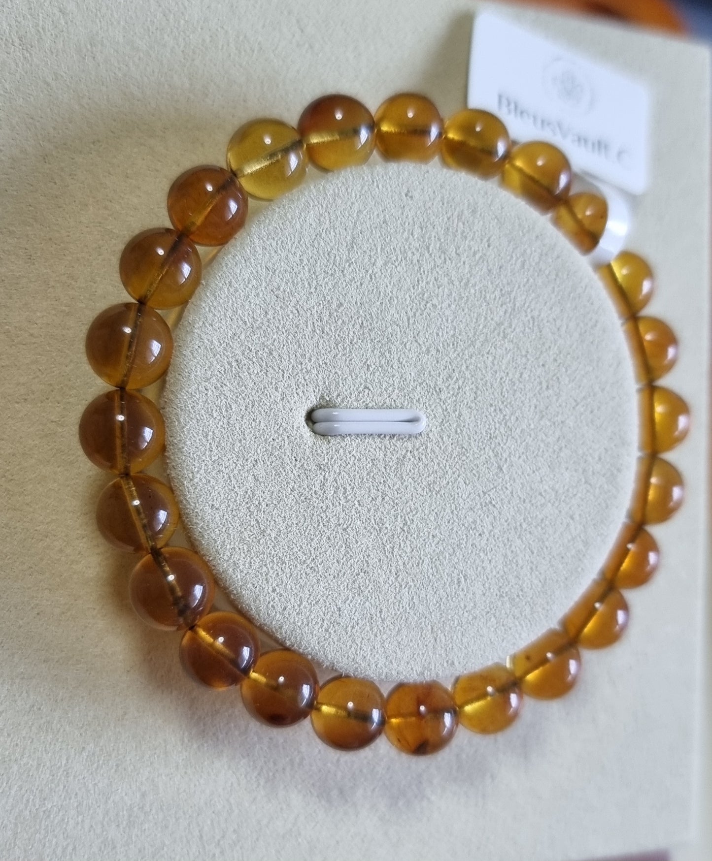 Blue Amber (High Grade) 7.5mm & 8mm 蓝珀 - Bleus Vault.C