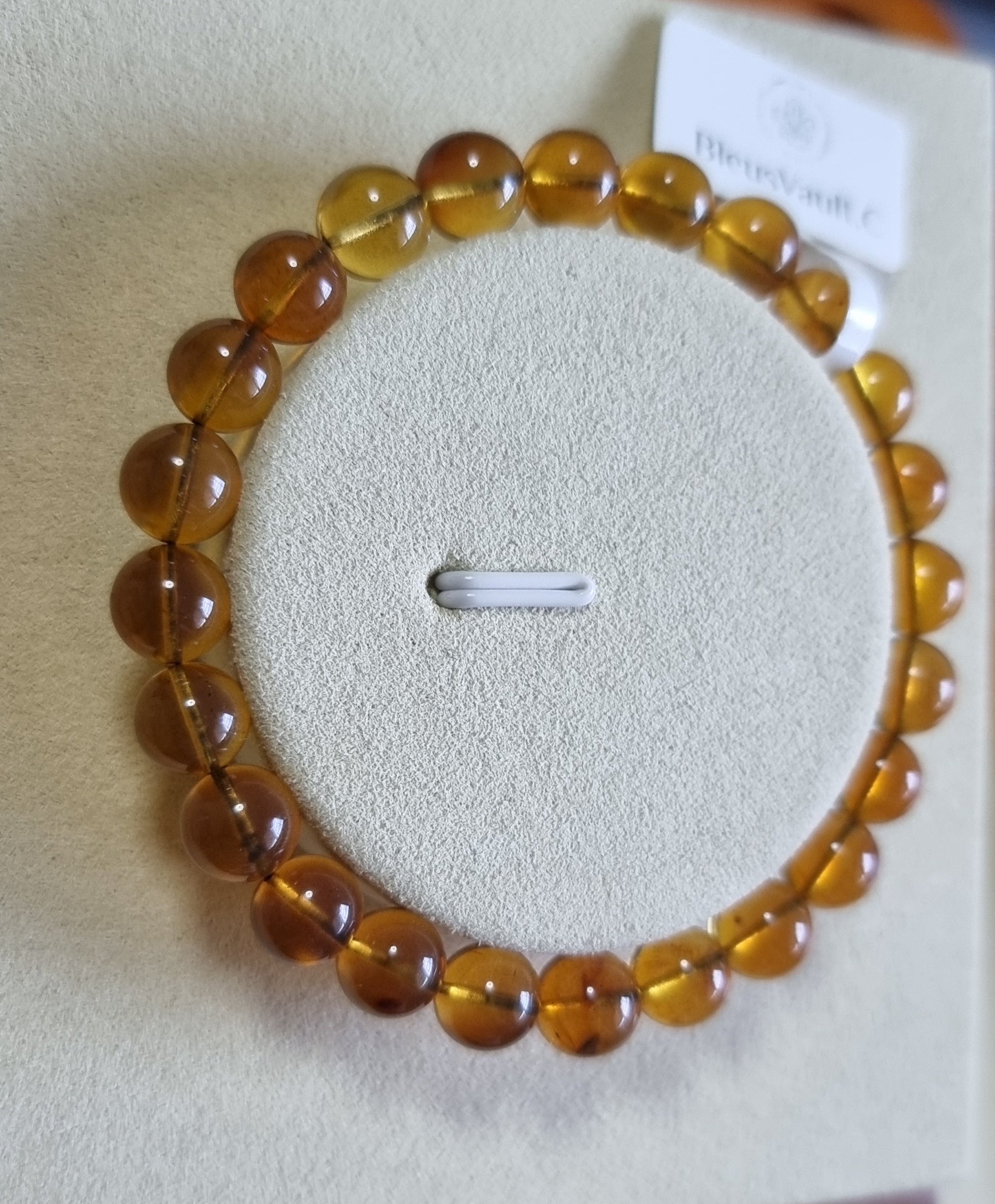 Blue Amber (High Grade) 7.5mm & 8mm 蓝珀 - Bleus Vault.C