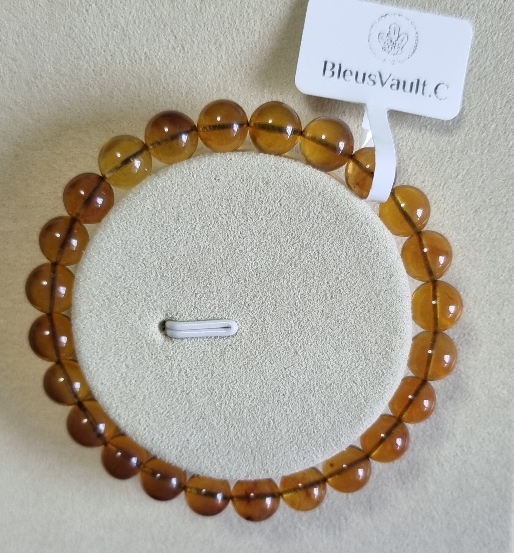 Blue Amber (High Grade) 7.5mm & 8mm 蓝珀 - Bleus Vault.C