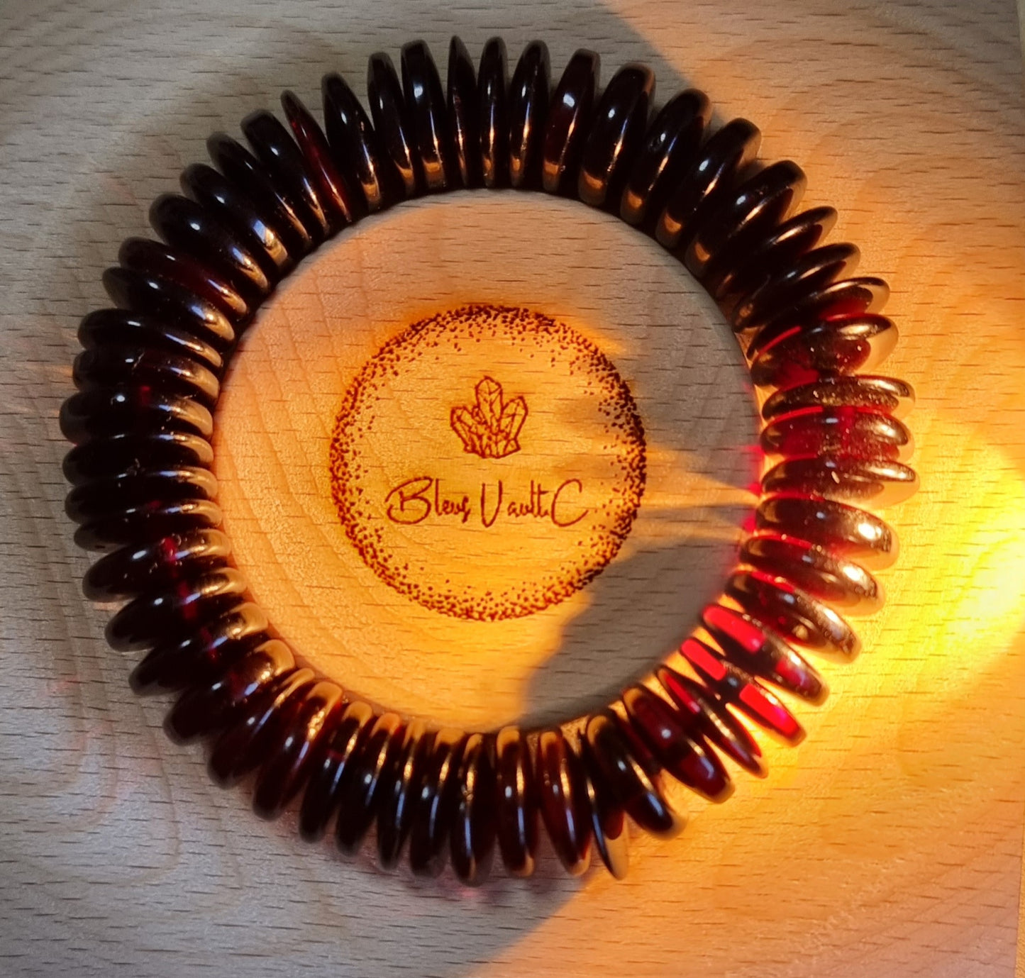 Red Amber, aka Blood Amber (Premium Grade) w Certification 13.5mm 血珀 - Bleus Vault.C