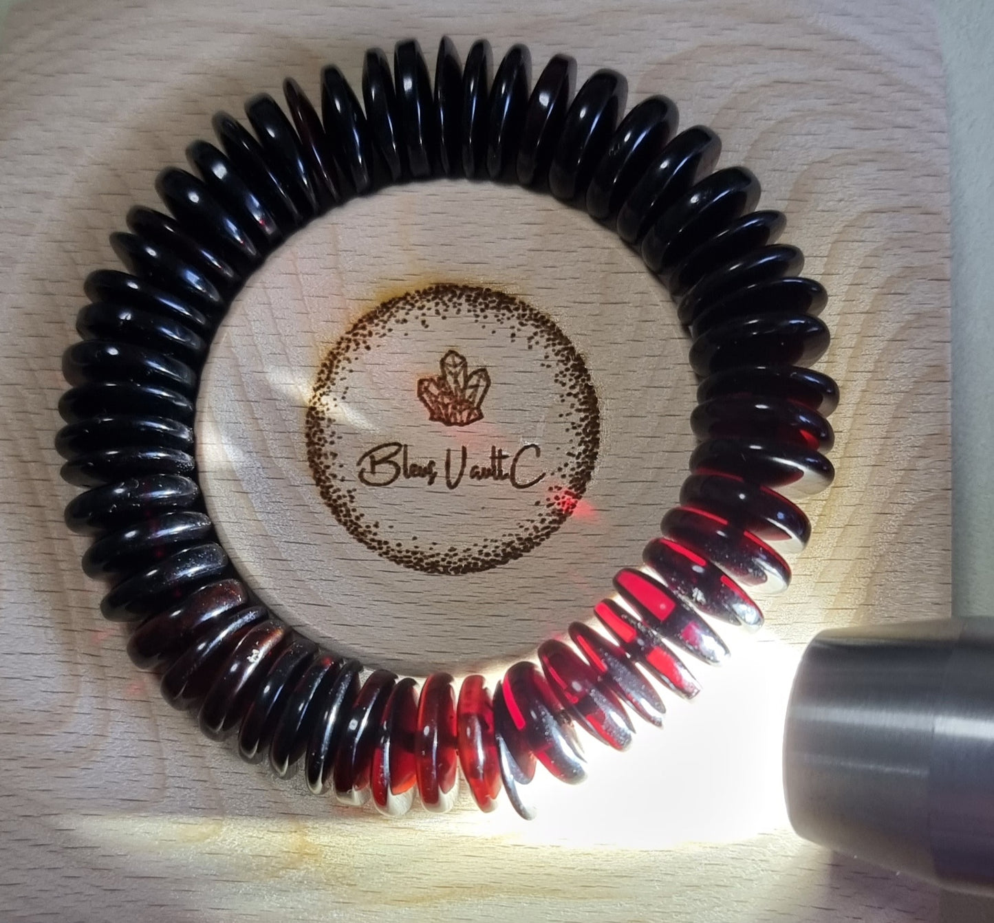 Red Amber, aka Blood Amber (Premium Grade) w Certification 13.5mm 血珀 - Bleus Vault.C