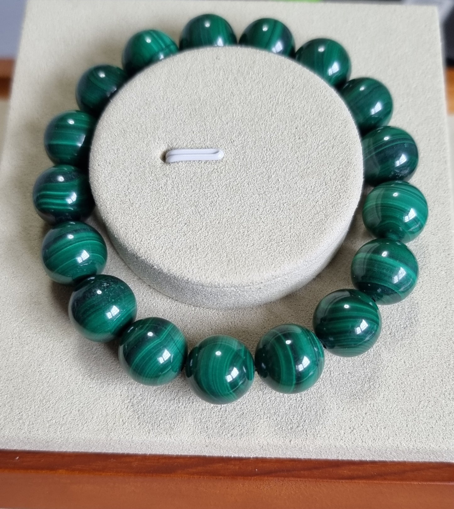 Malachite (Premium Grade) w Certification 12.5mm 孔雀石 - Bleus Vault.C