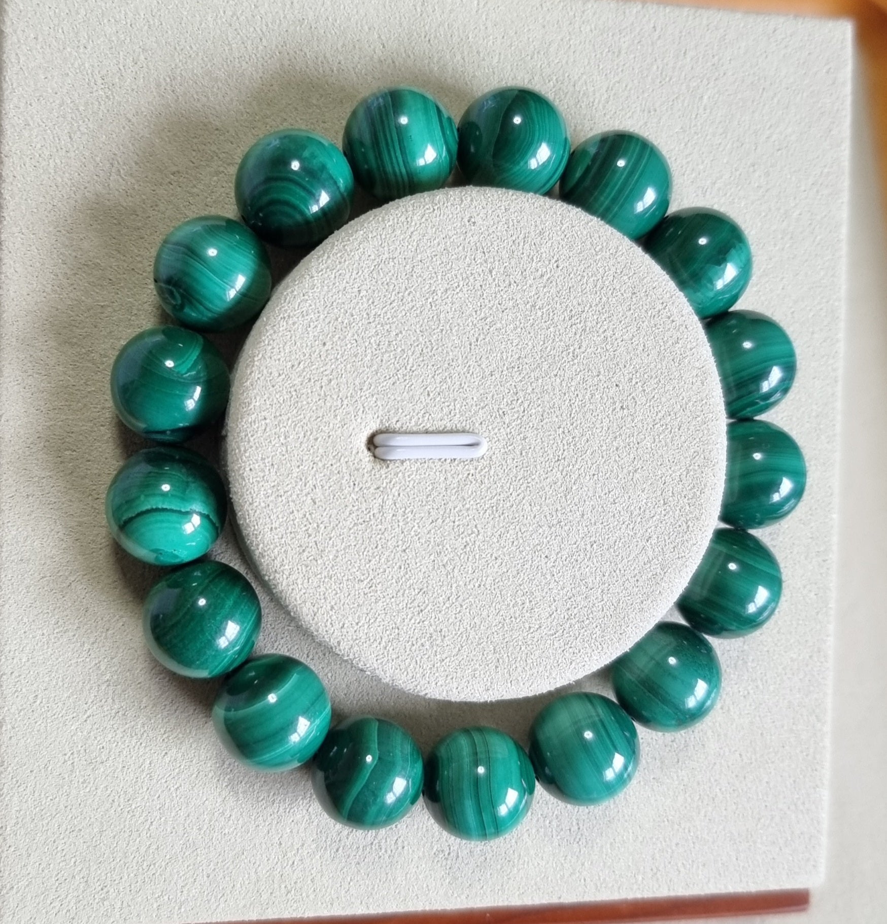 Malachite (Premium Grade) w Certification 12.1mm 孔雀石 - Bleus Vault.C