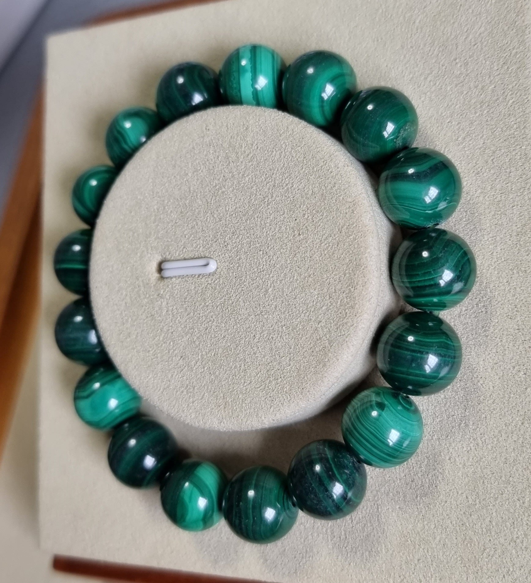 Malachite (Premium Grade) w Certification 12.4mm 孔雀石 - Bleus Vault.C