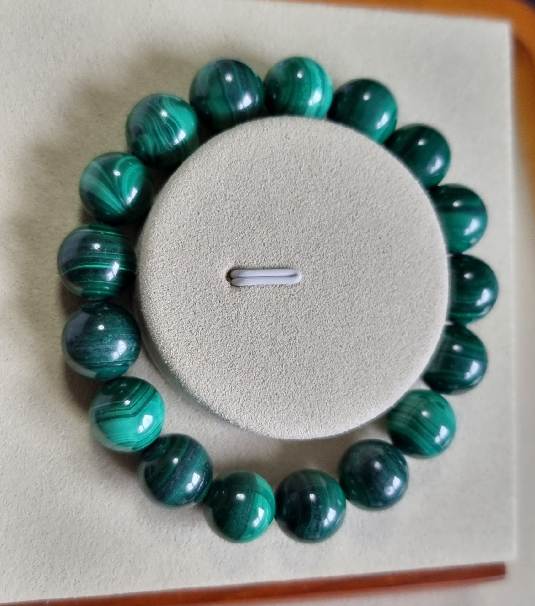 Malachite (Premium Grade) w Certification 12.4mm 孔雀石 - Bleus Vault.C