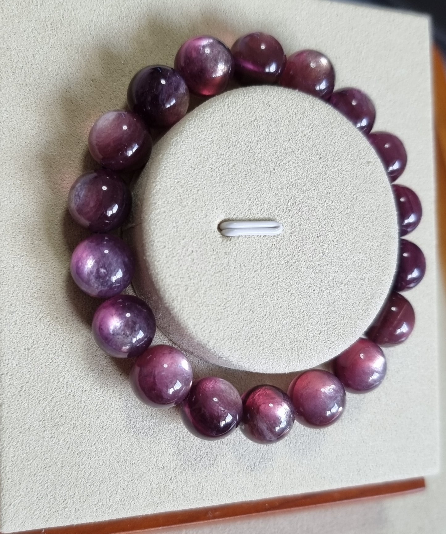 Lepidolite Purple Red (Premium Grade)11.5mm 紫锂云母 - Bleus Vault.C