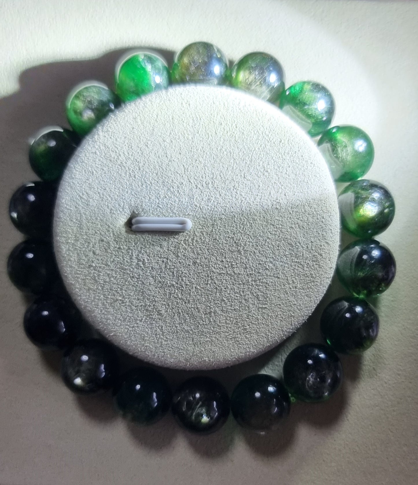 Devil Green Lepidolite (Top Premium Grade) 11.2mm 祖母绿 - Bleus Vault.C