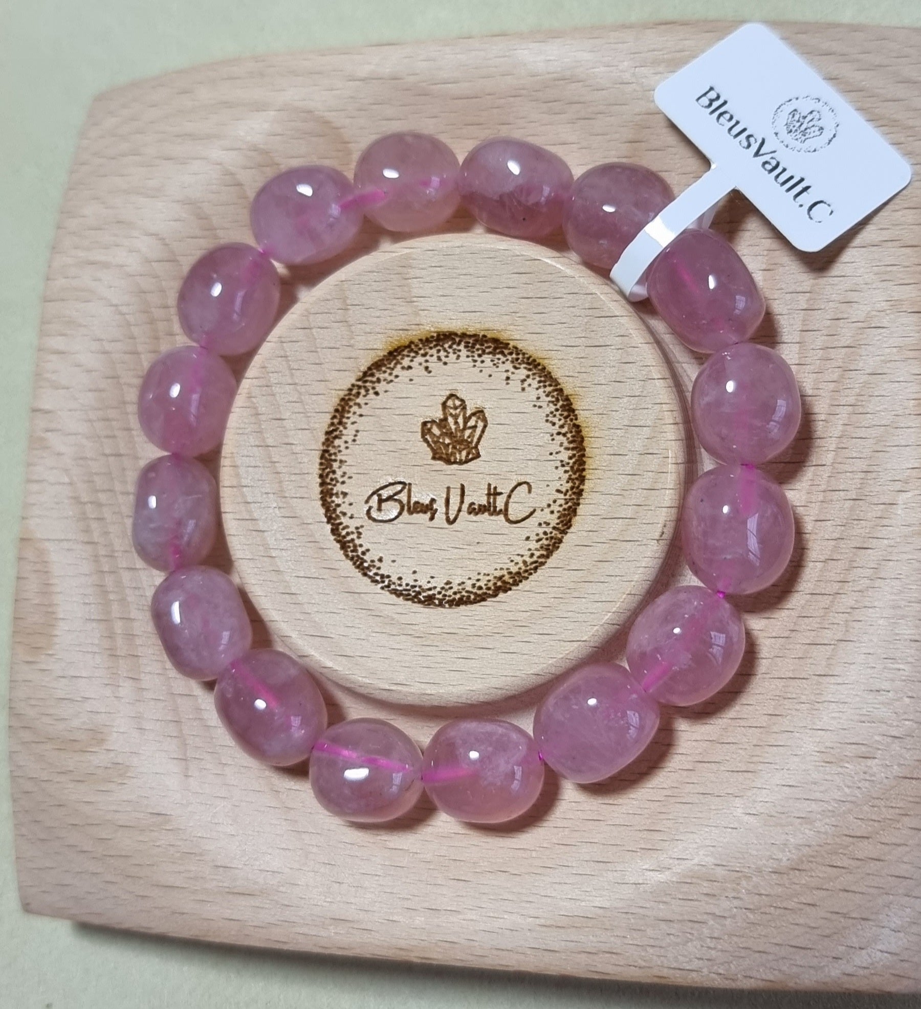 Rose Quartz Oblate Purplish 马粉晶 - Bleus Vault.C