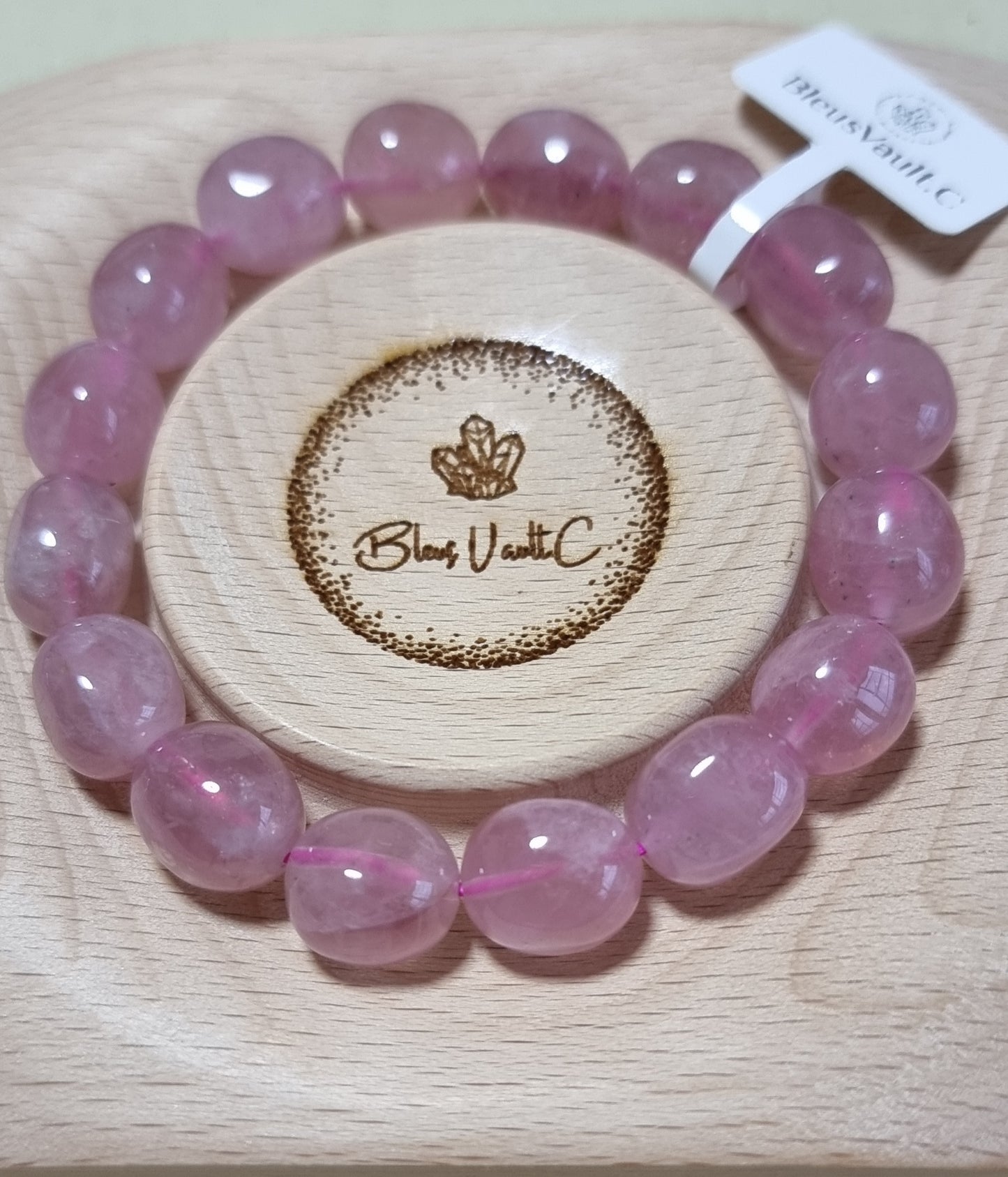 Rose Quartz Oblate Purplish 马粉晶 - Bleus Vault.C
