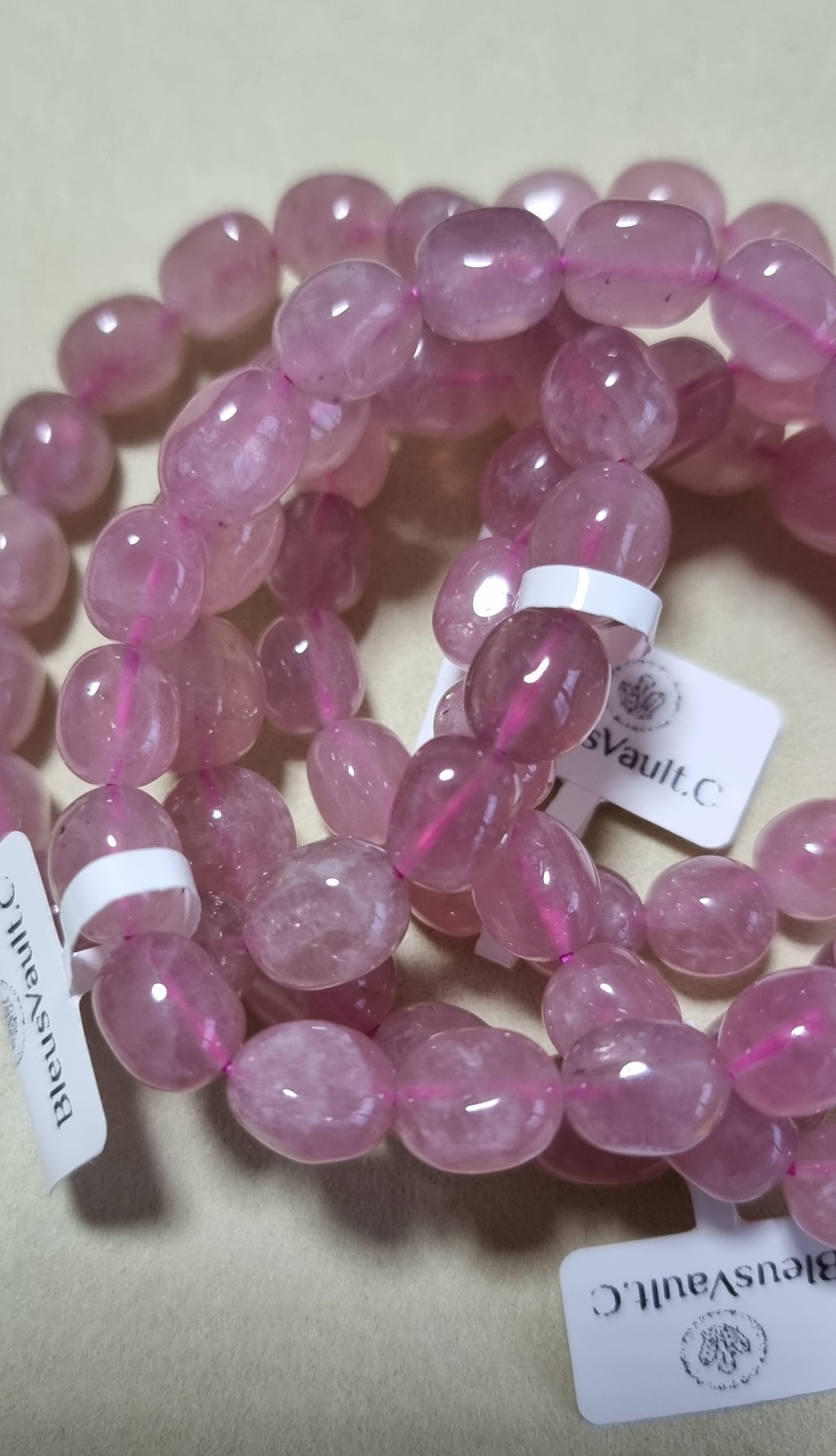 Rose Quartz Oblate Purplish 马粉晶 - Bleus Vault.C
