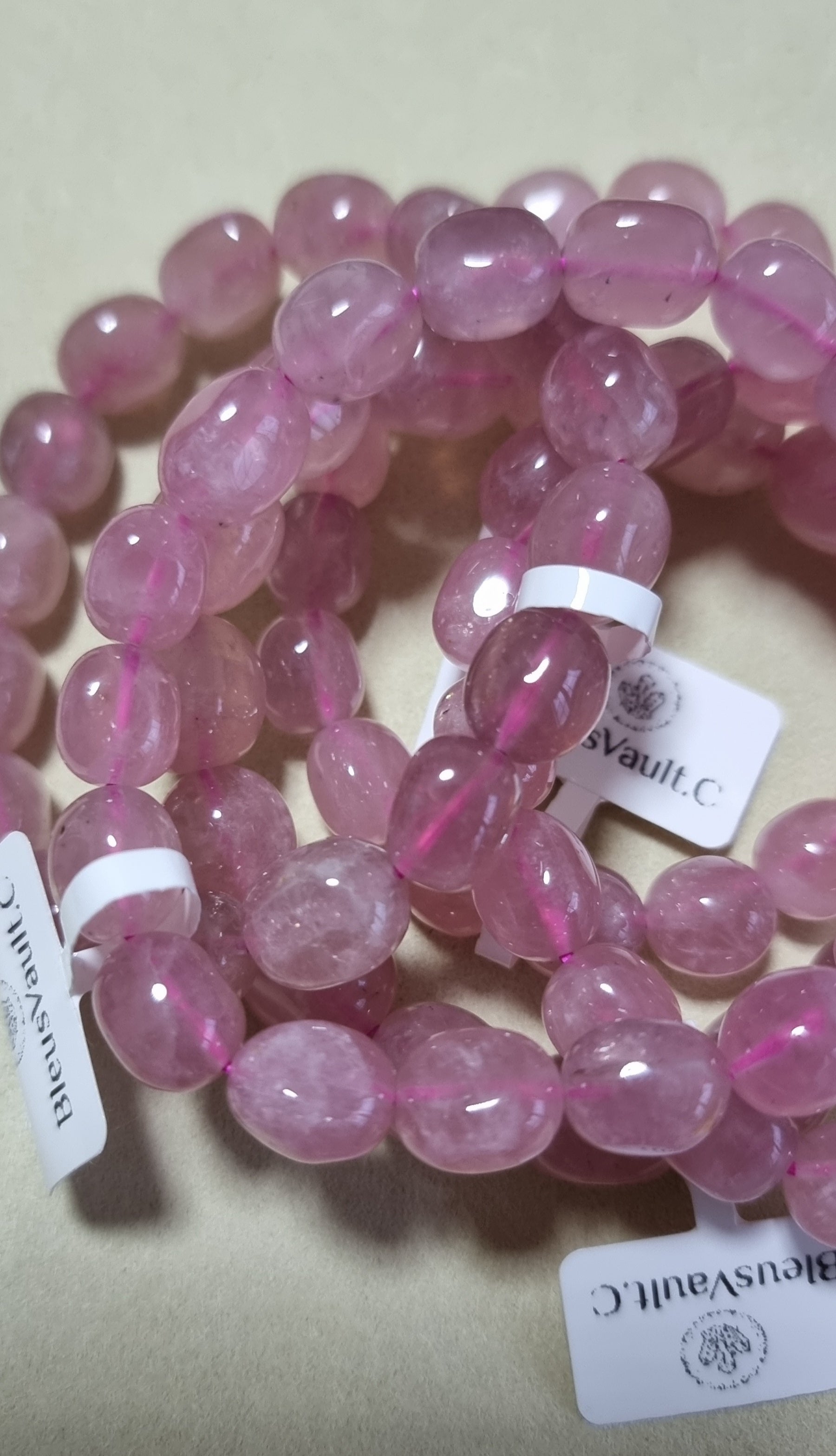 Rose Quartz Oblate Purplish 马粉晶 - Bleus Vault.C