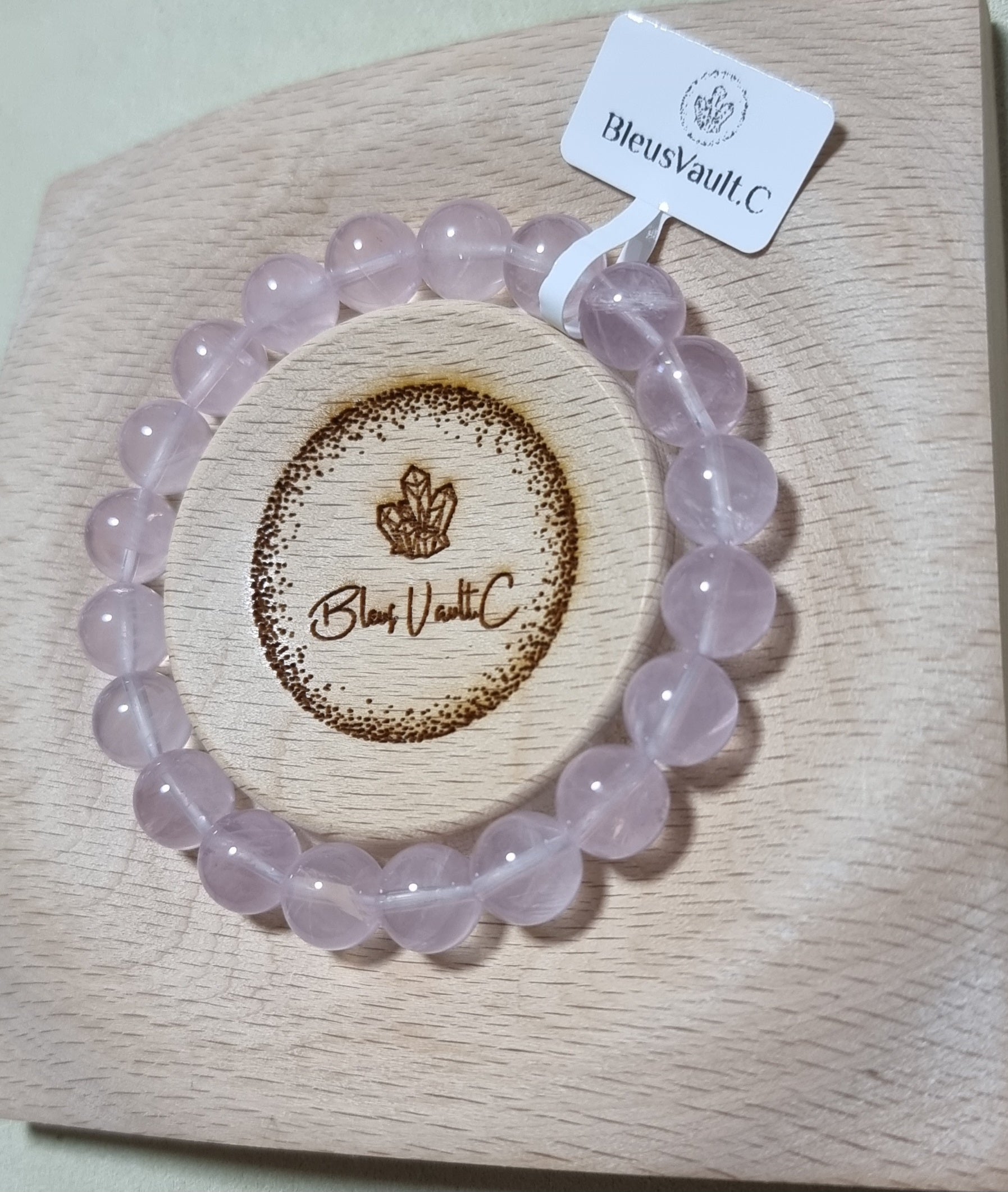 Rose Quartz 10mm - 12mm 粉晶 - Bleus Vault.C
