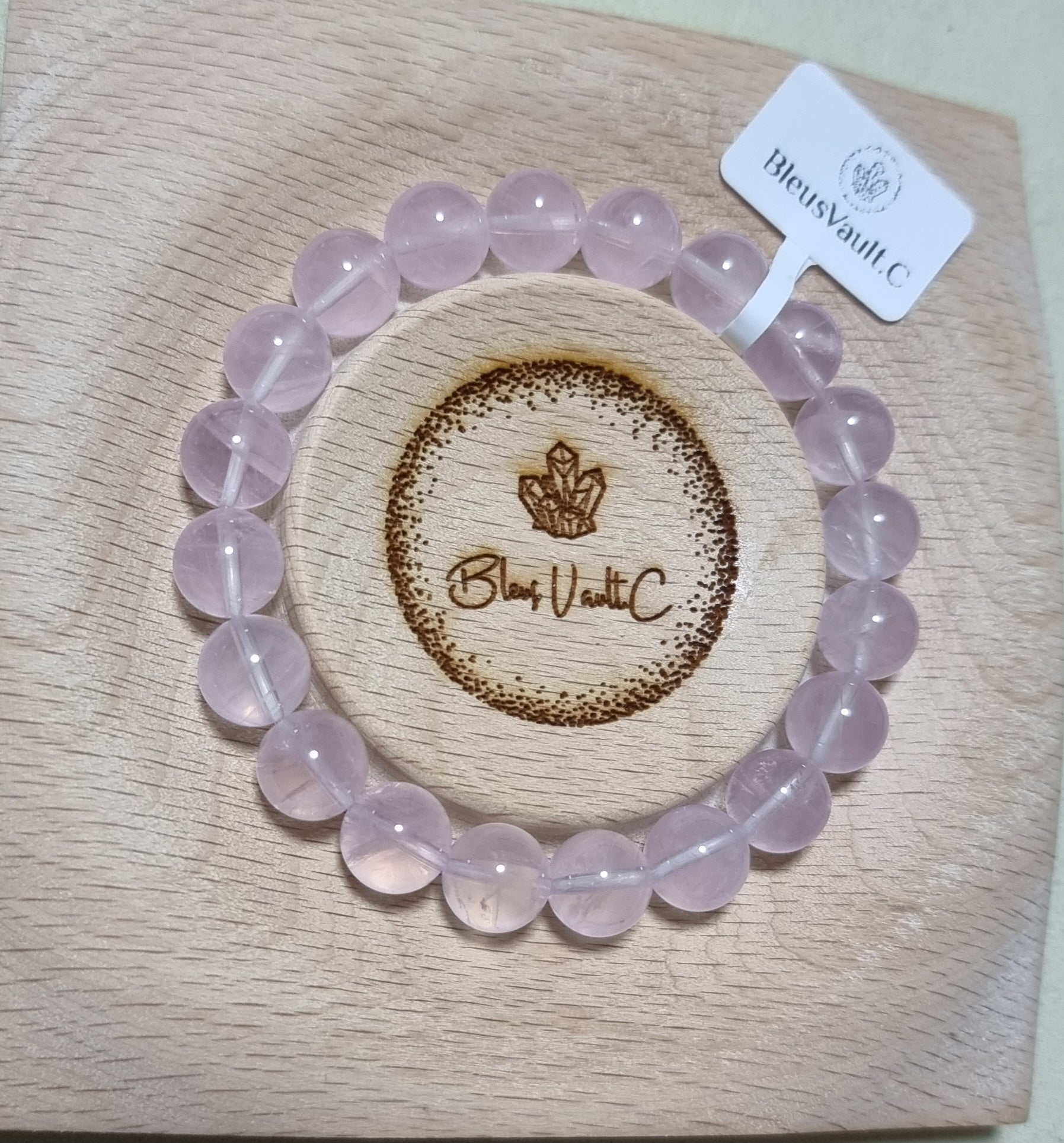 Rose Quartz 10mm - 12mm 粉晶 - Bleus Vault.C
