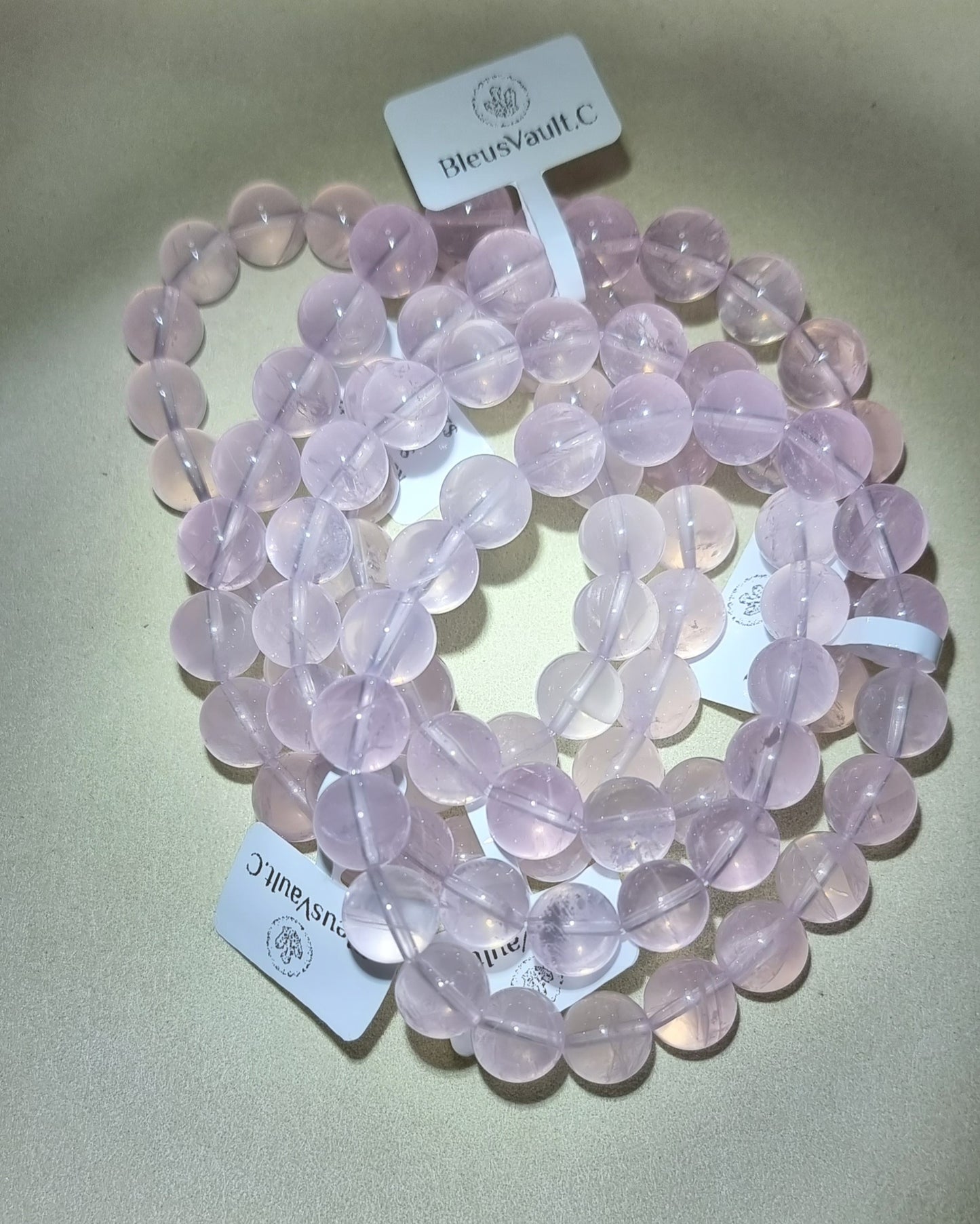 Rose Quartz 10mm - 12mm 粉晶 - Bleus Vault.C