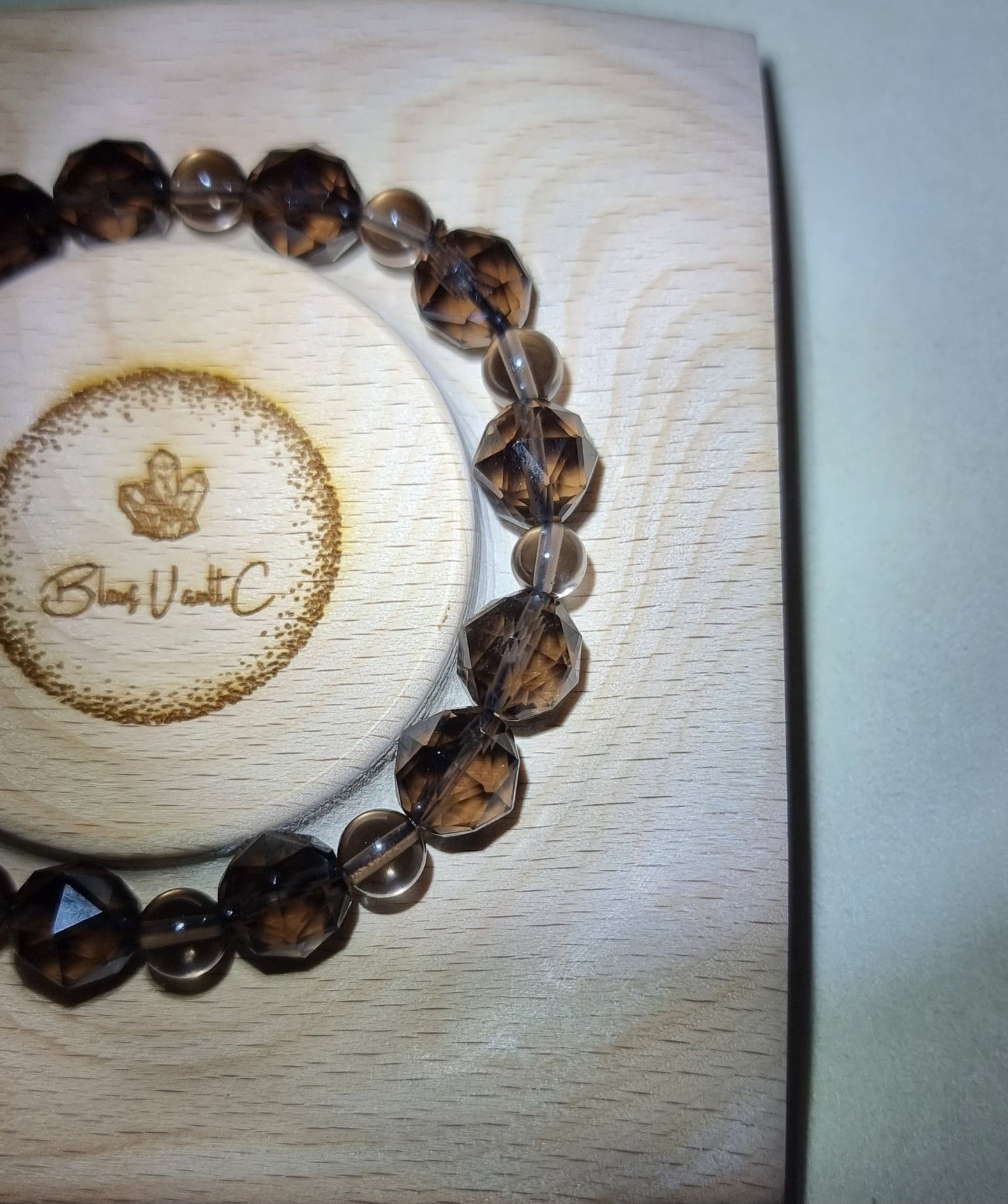 Ice Obsidian Faceted & Round 9.5mm 冰曜石 - Bleus Vault.C