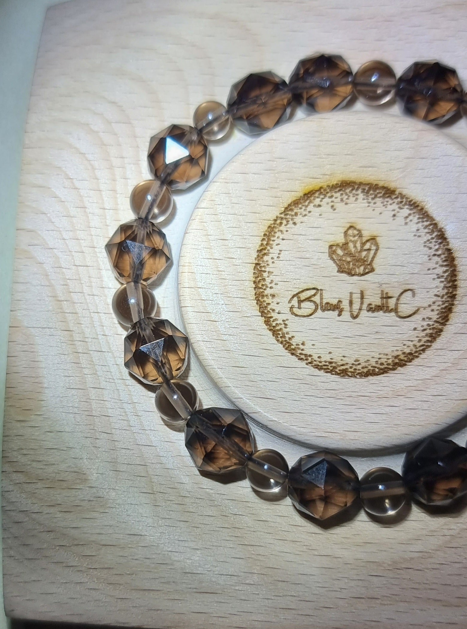 Ice Obsidian Faceted & Round 9.5mm 冰曜石 - Bleus Vault.C