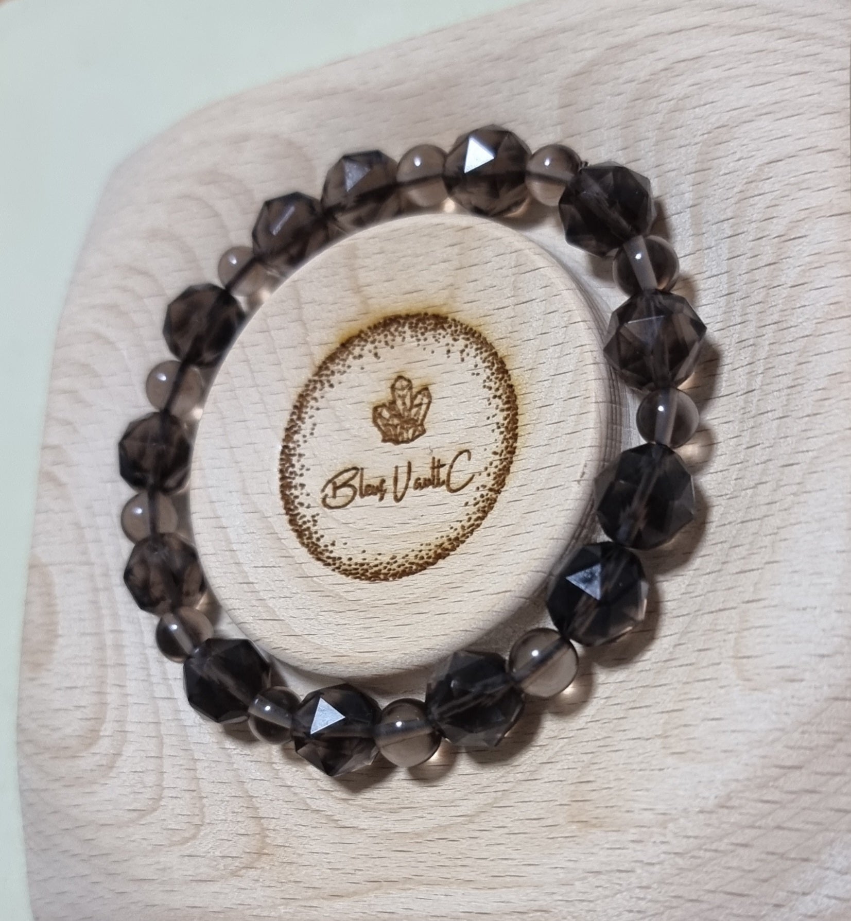 Ice Obsidian Faceted & Round 9.5mm 冰曜石 - Bleus Vault.C