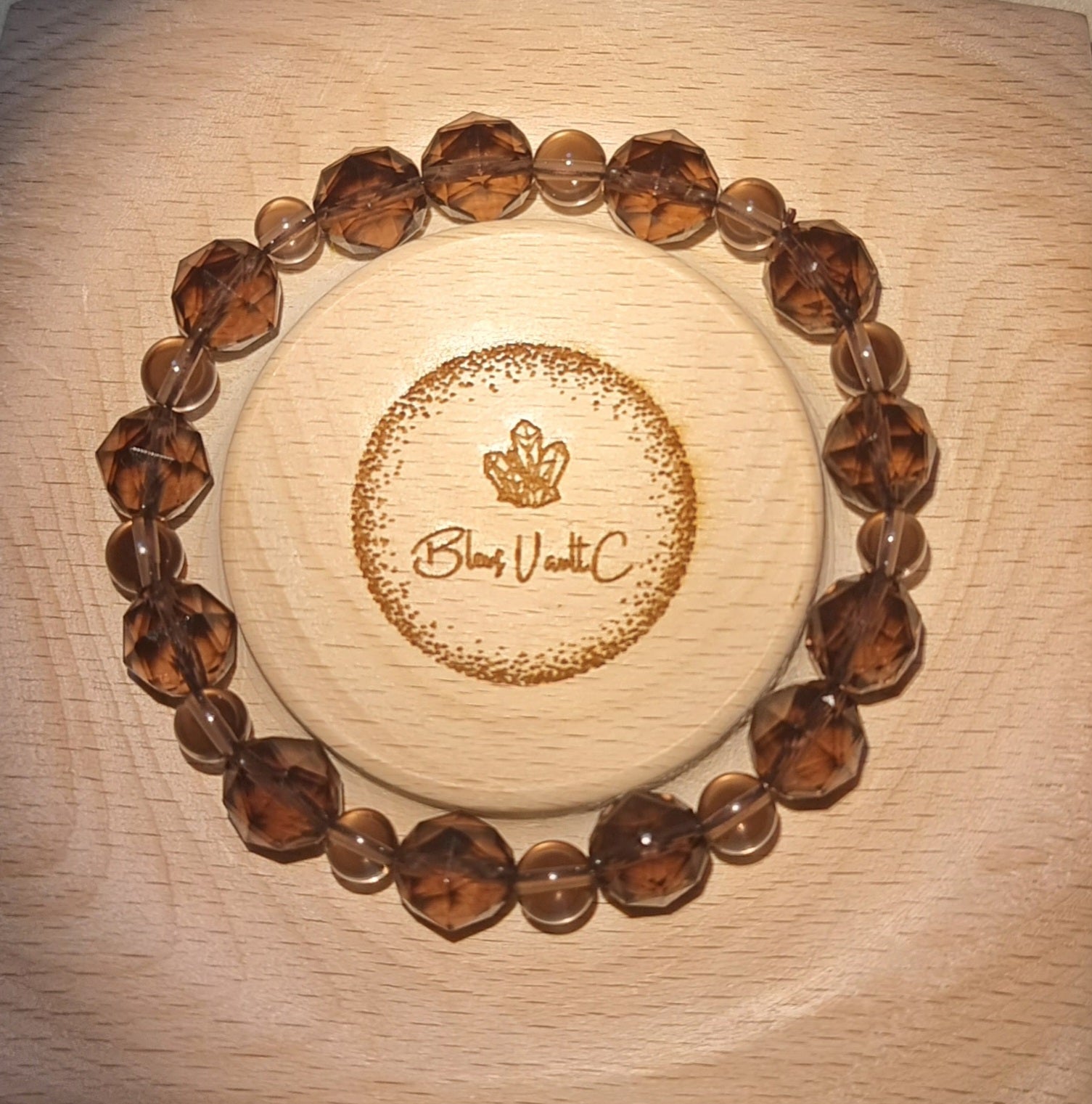 Ice Obsidian Faceted & Round 9.5mm 冰曜石 - Bleus Vault.C