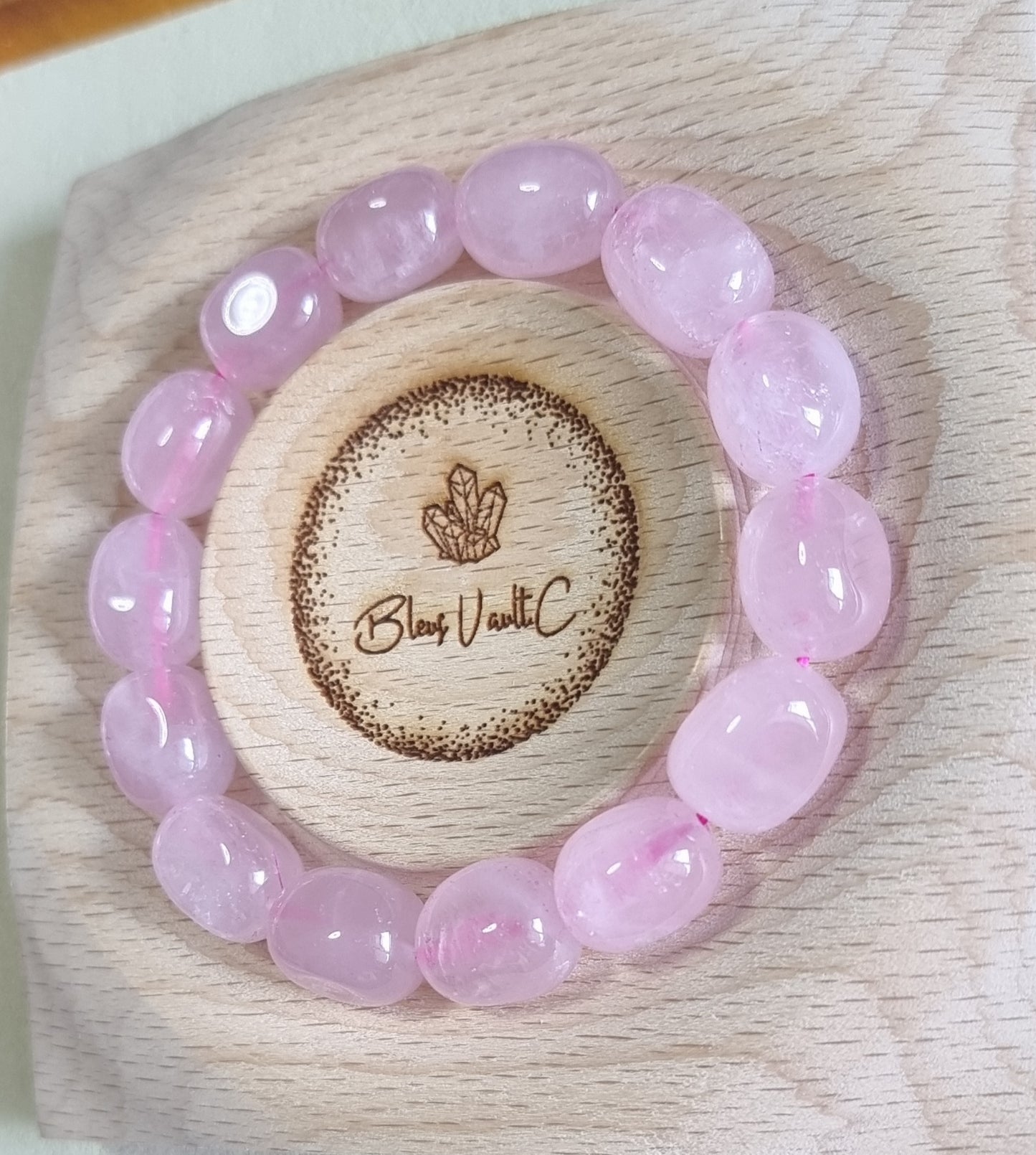 Rose Quartz Oblate Pinky 马粉晶 - Bleus Vault.C