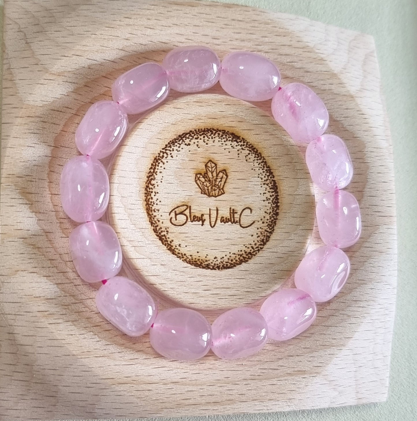 Rose Quartz Oblate Pinky 马粉晶 - Bleus Vault.C