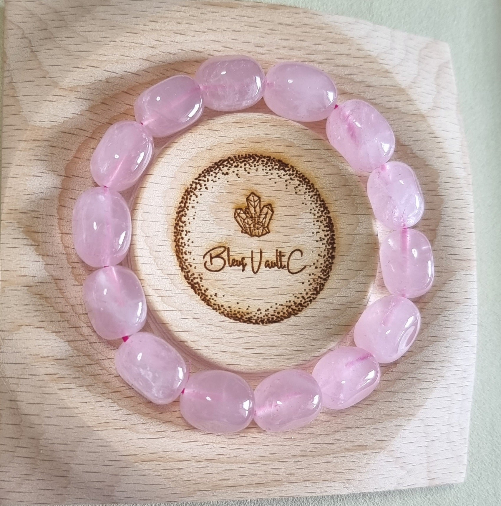 Rose Quartz Oblate Pinky 马粉晶 - Bleus Vault.C
