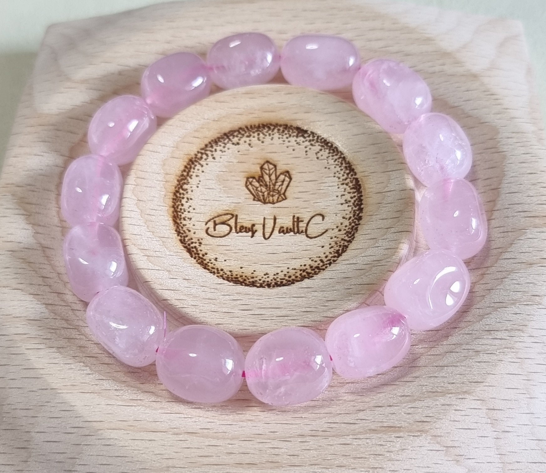 Rose Quartz Oblate Pinky 马粉晶 - Bleus Vault.C