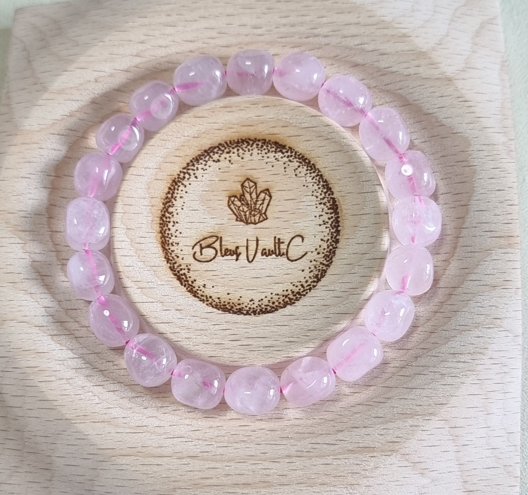 Rose Quartz Oblate Pinky 马粉晶 - Bleus Vault.C