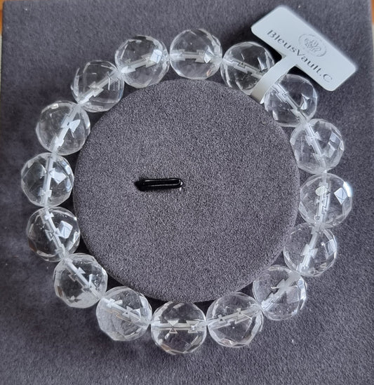Clear Quartz 78 Faceted Cut 12mm 白水晶 - Bleus Vault.C