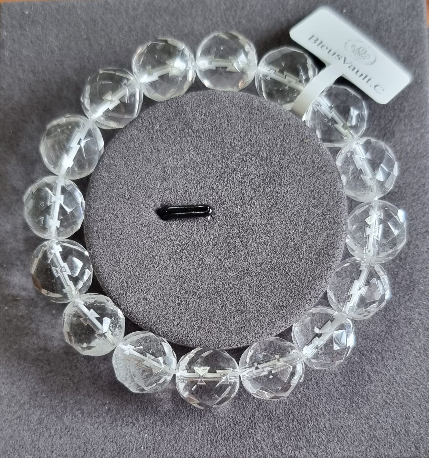 Clear Quartz 78 Faceted Cut 12mm 白水晶 - Bleus Vault.C