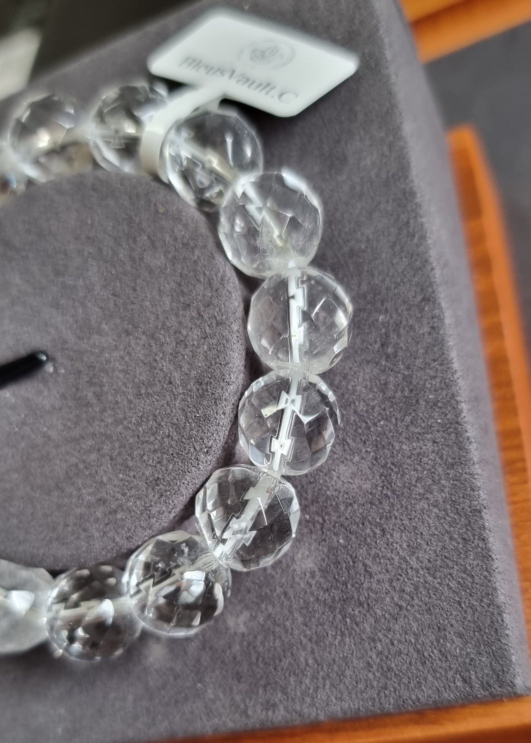 Clear Quartz 78 Faceted Cut 12mm 白水晶 - Bleus Vault.C