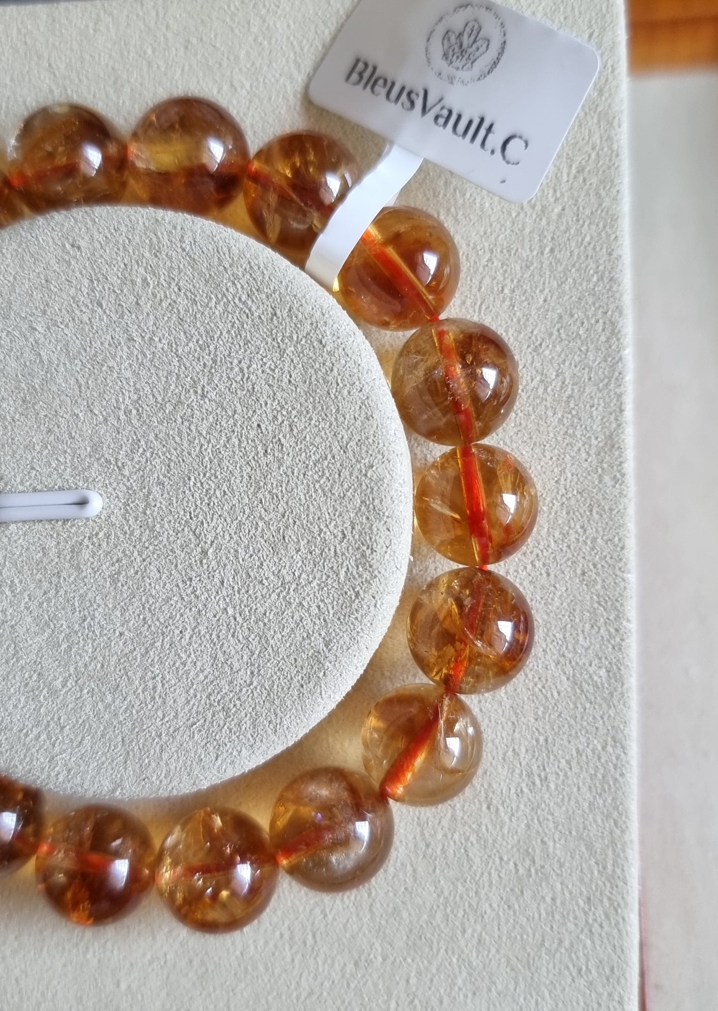 Citrine with Slight Blue Needle Inclusion 10.5, 11 & 11.5mm 黄晶 - Bleus Vault.C
