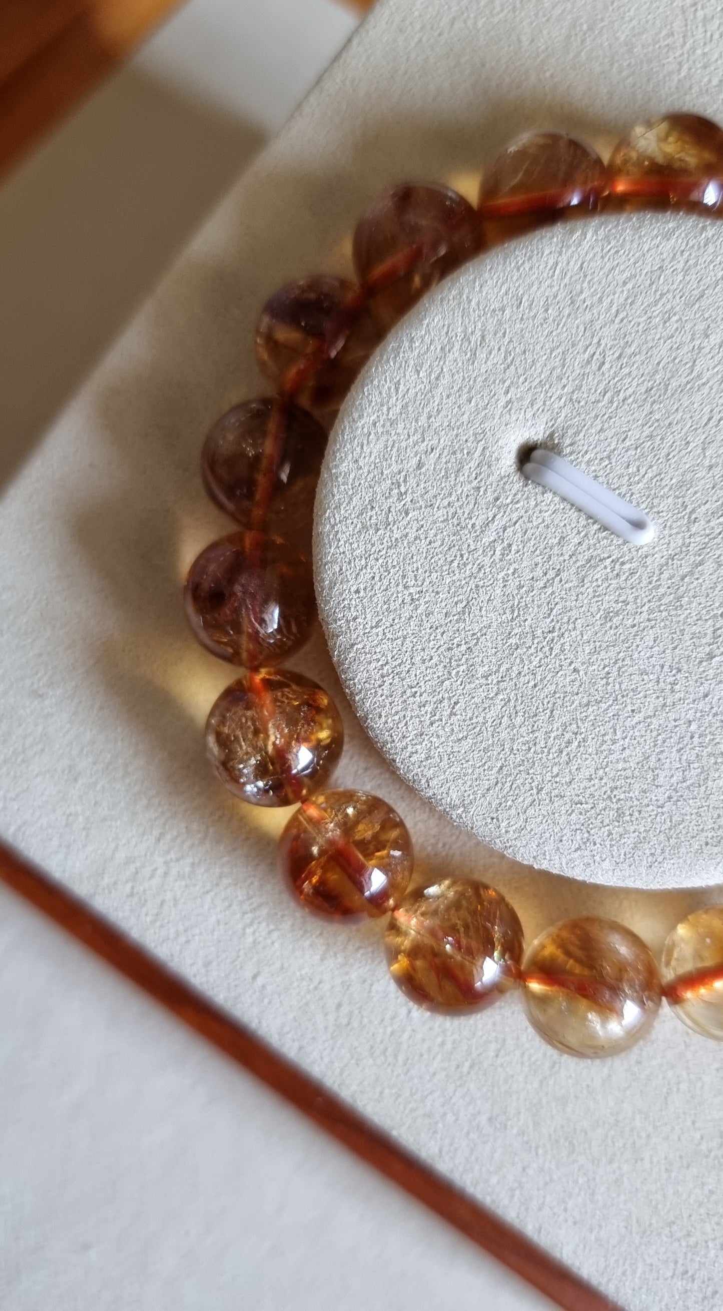 Citrine with Slight Blue Needle Inclusion 10.5, 11 & 11.5mm 黄晶 - Bleus Vault.C