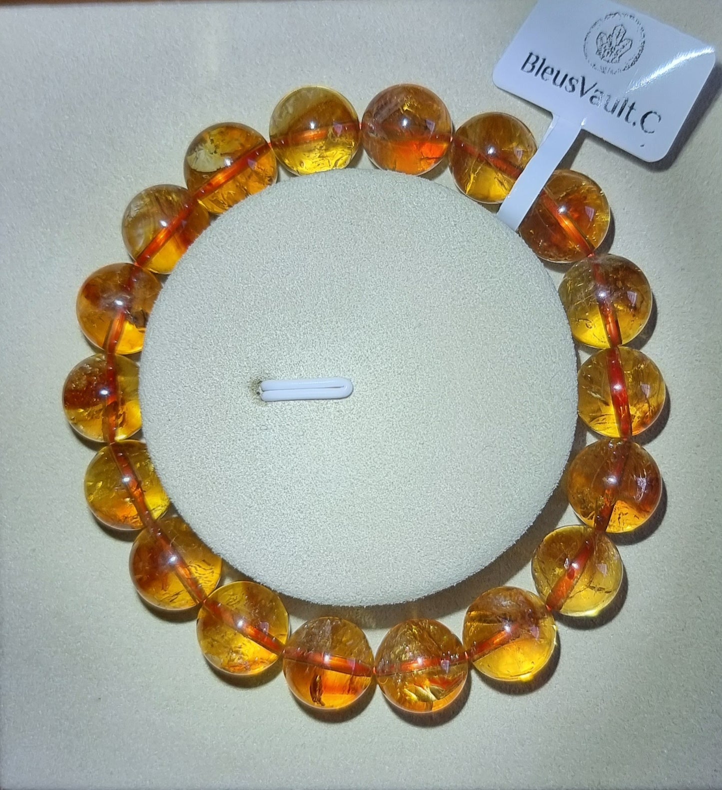 Citrine with Slight Blue Needle Inclusion 10.5, 11 & 11.5mm 黄晶 - Bleus Vault.C