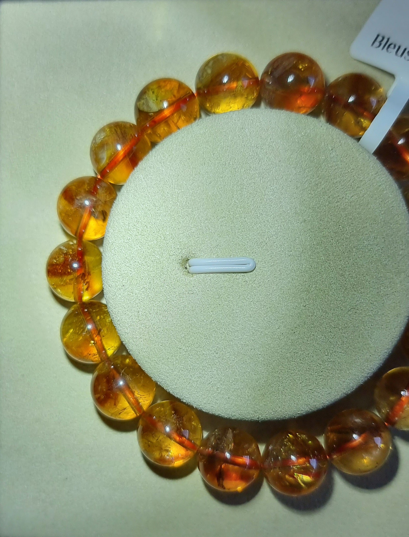Citrine with Slight Blue Needle Inclusion 10.5, 11 & 11.5mm 黄晶 - Bleus Vault.C
