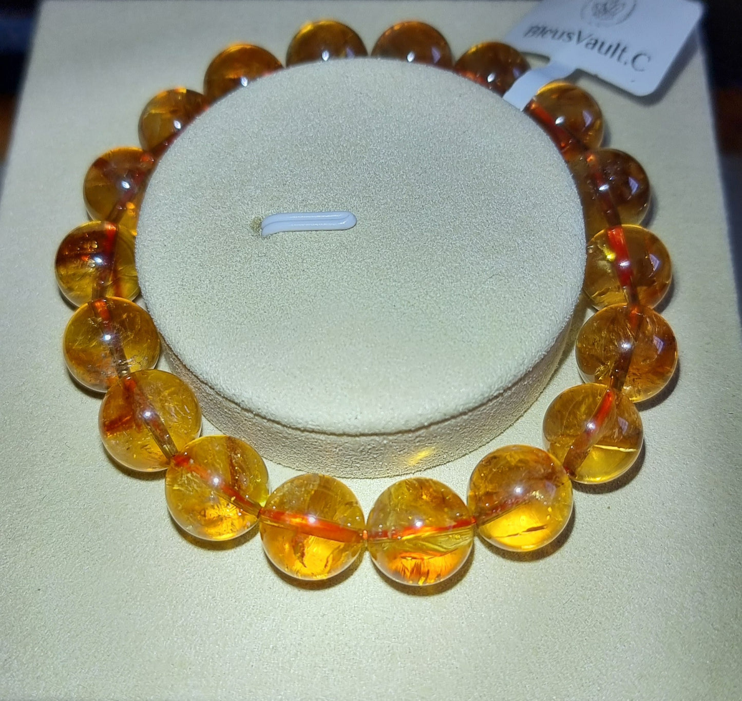 Citrine with Slight Blue Needle Inclusion 10.5, 11 & 11.5mm 黄晶 - Bleus Vault.C