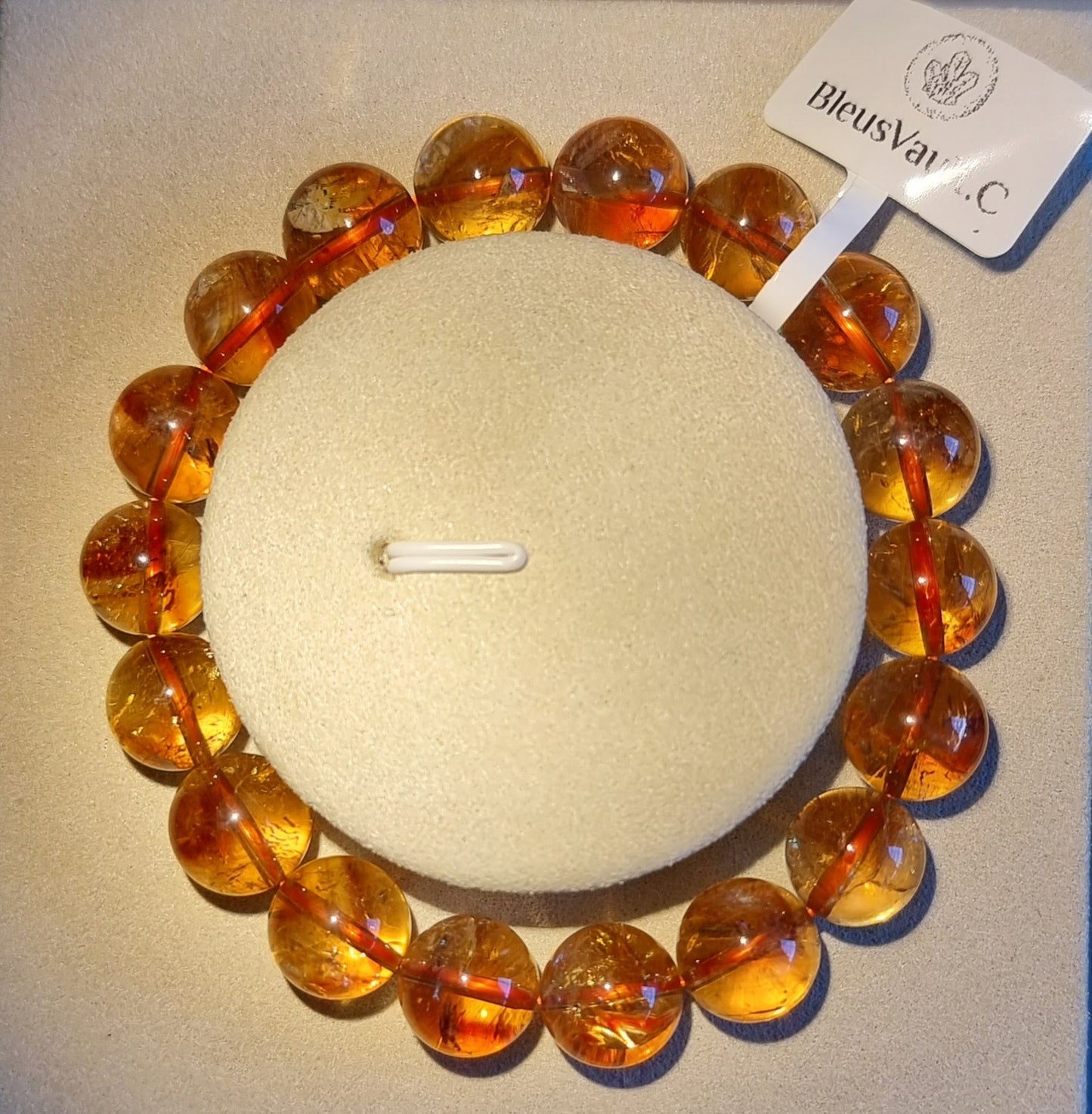 Citrine with Slight Blue Needle Inclusion 10.5, 11 & 11.5mm 黄晶 - Bleus Vault.C