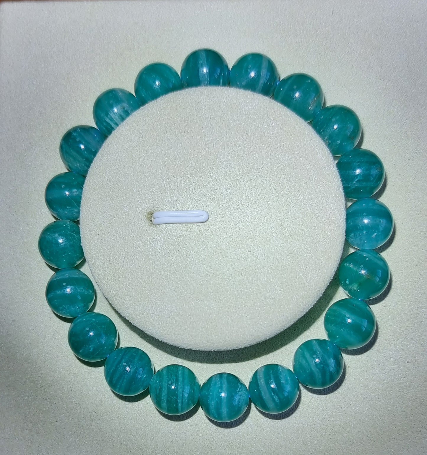 Amazonite (Premium Grade) with Certification 10mm 天河石 - Bleus Vault.C
