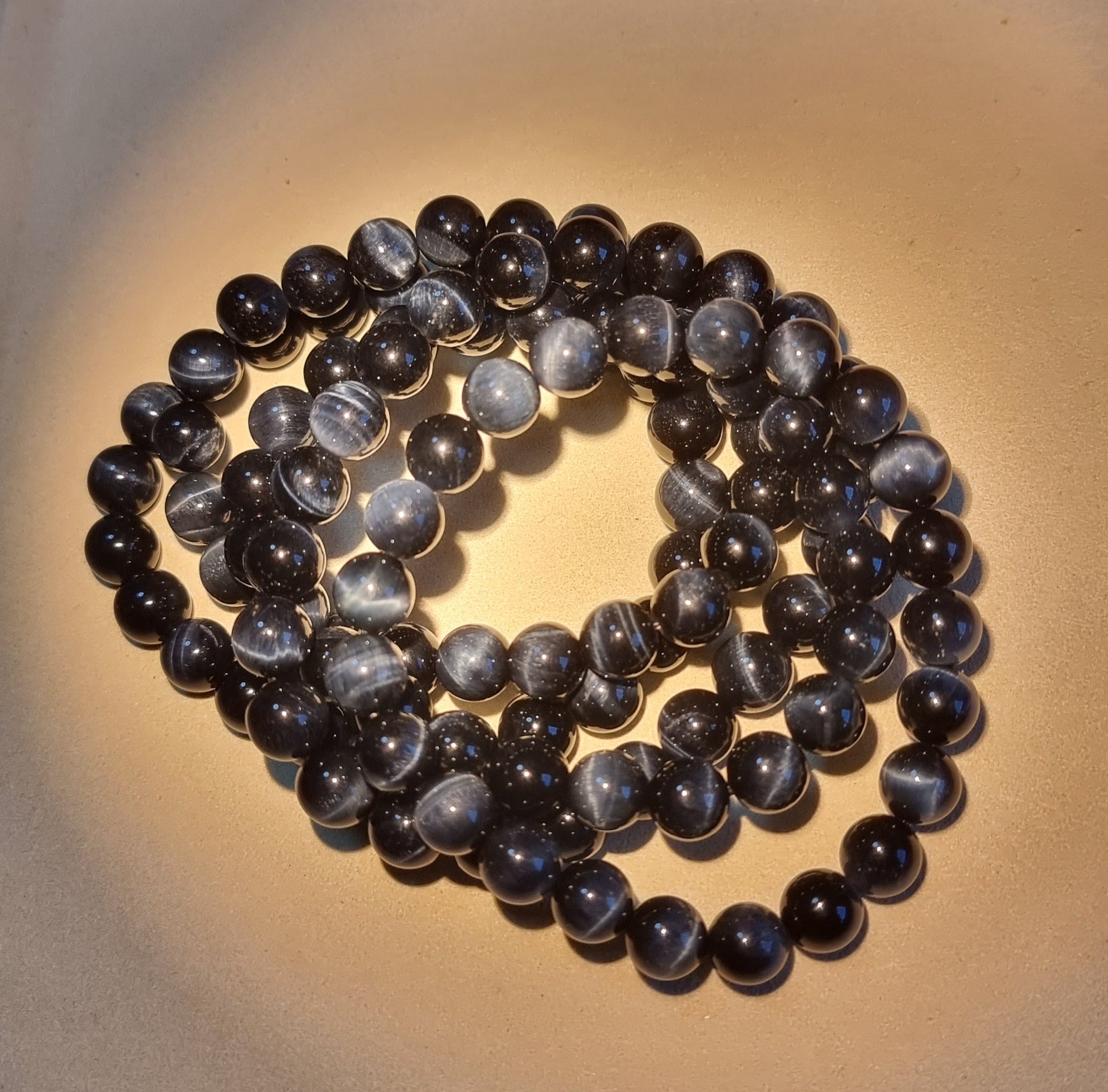 Blue Tiger Eye (Top Premium Grade) 8mm 蓝虎眼石 - Bleus Vault.C