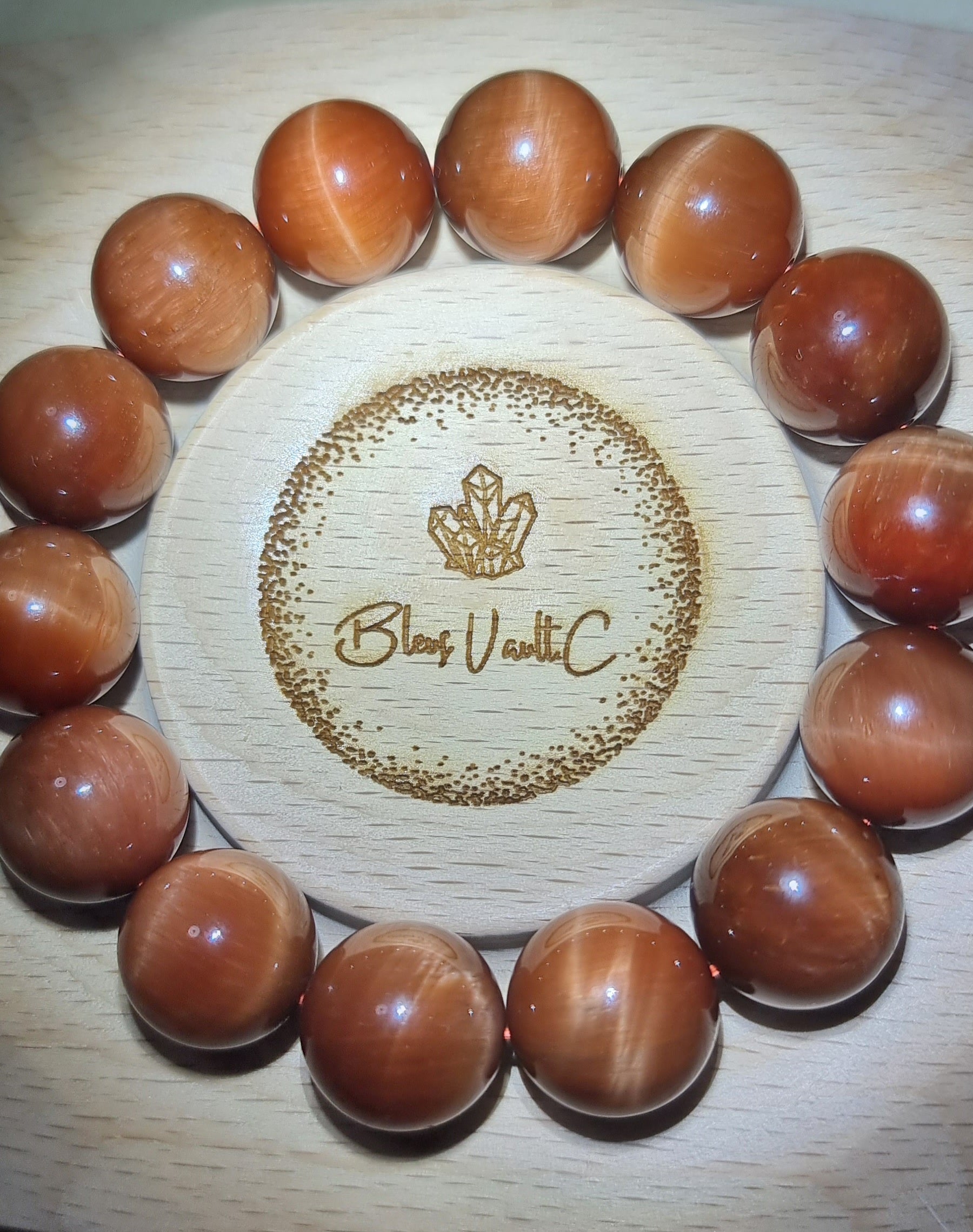 Red Tiger Eye with Certification 16mm (Top Premium Grade) 红虎眼石 - Bleus Vault.C